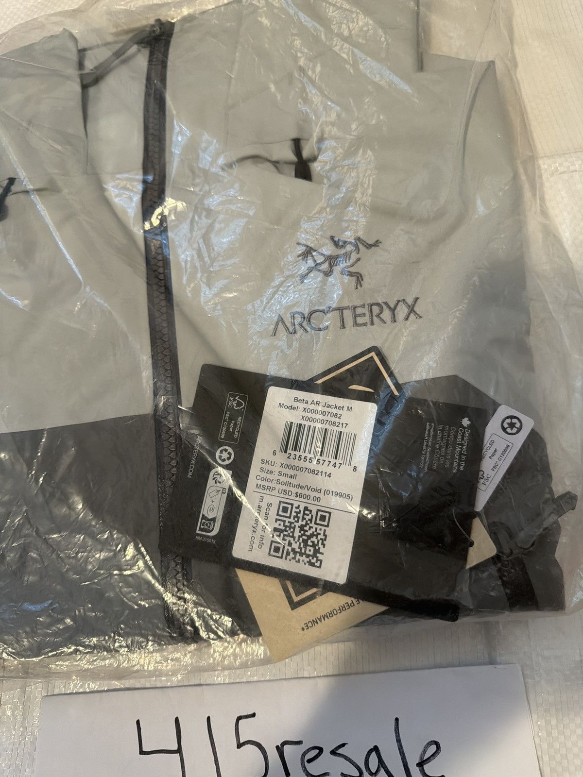 Arc'teryx Arc’teryx Beta AR Jacket Solitude Void Size US S / EU 44-46 / 1 - 10 Thumbnail