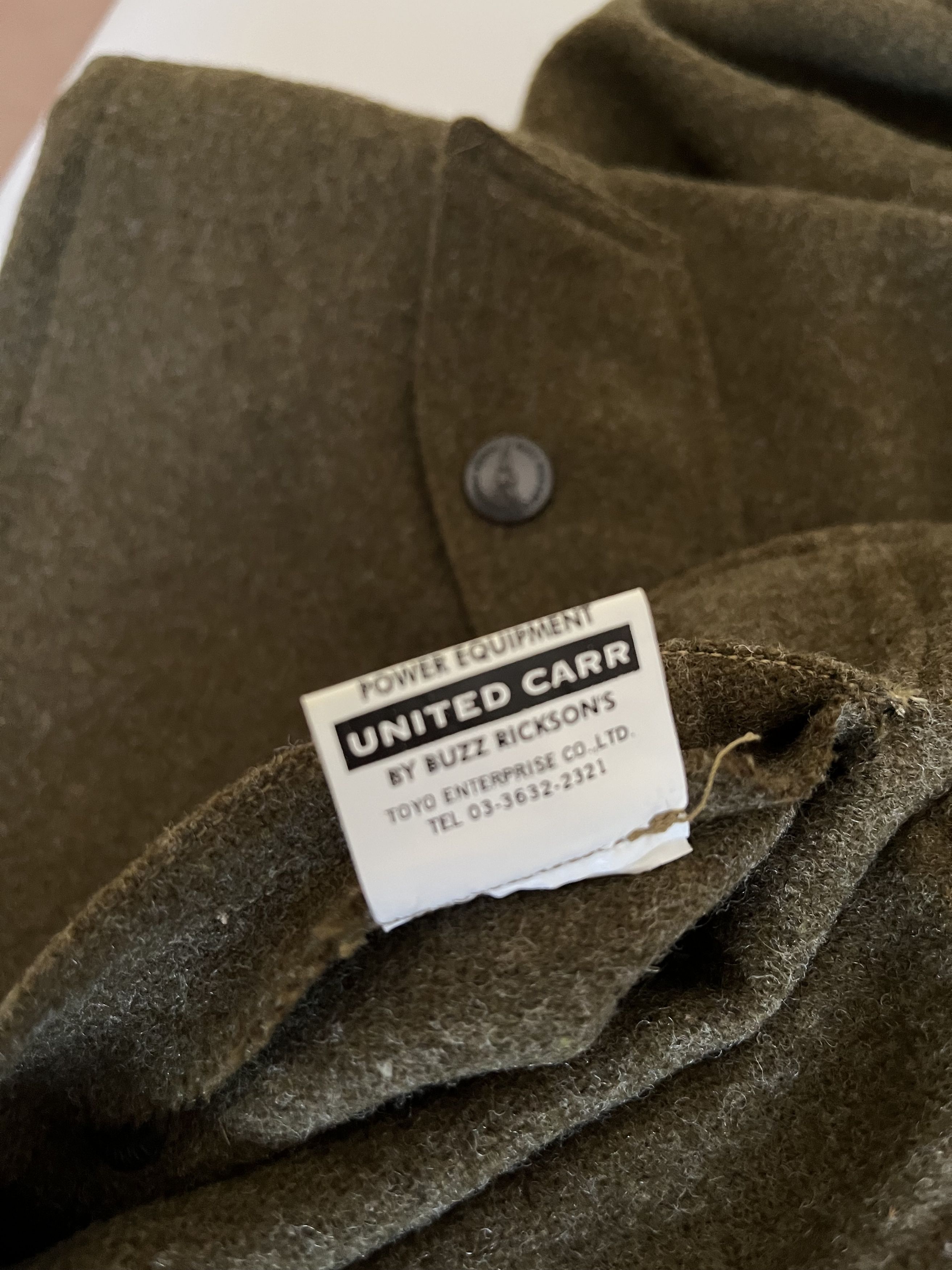 Buzz Rickson's United Carr CWU 7p Flight Jacket 90% Wool Japan made Size US S / EU 44-46 / 1 - 15 Thumbnail