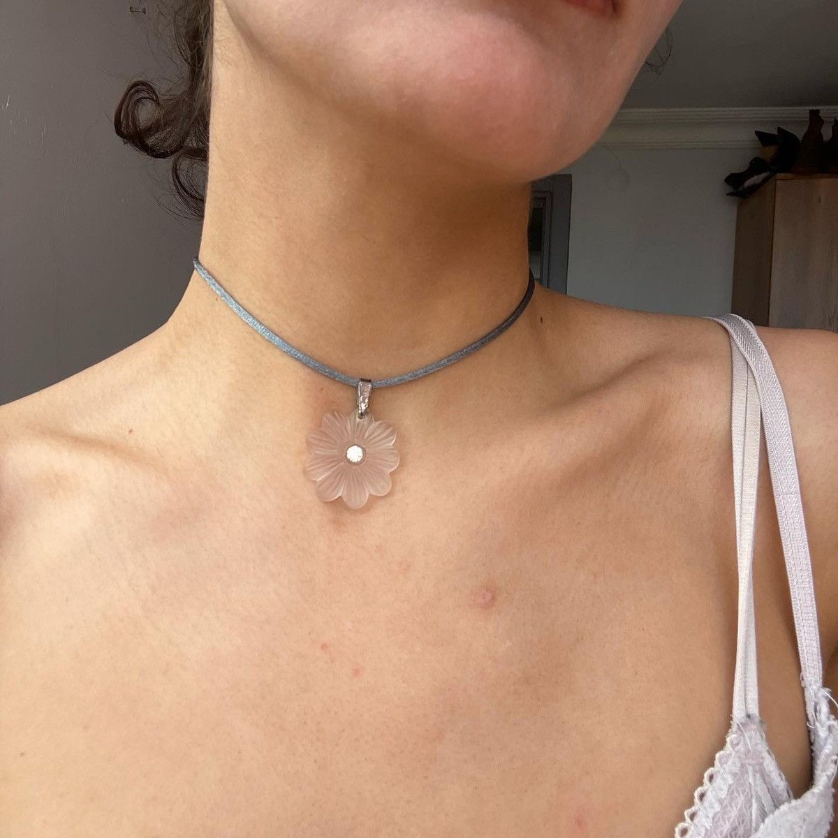Vintage Vintage crystal necklace Size ONE SIZE - 1 Thumbnail