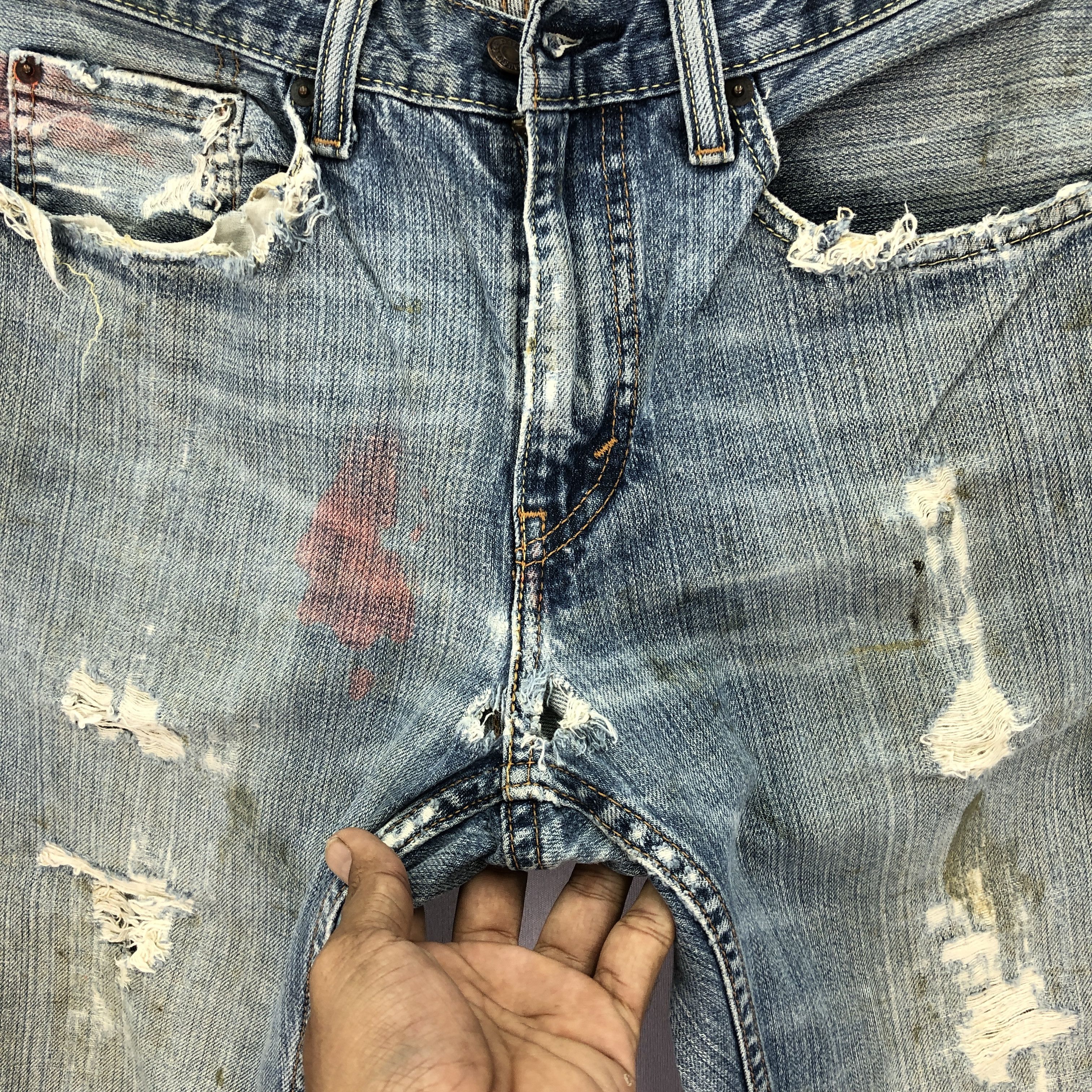 Levi's Vintage 90s Distressed Levis Jeans Levi's 559 Painter Denim Size US 32 / EU 48 - 11 Thumbnail