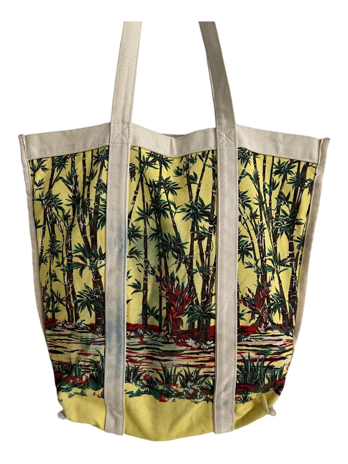 Art Comes First × GU 🇯🇵 Ltd Beautiful People GU Aloha Motif Canvas Shoulder Bag Size ONE SIZE - 6 Thumbnail
