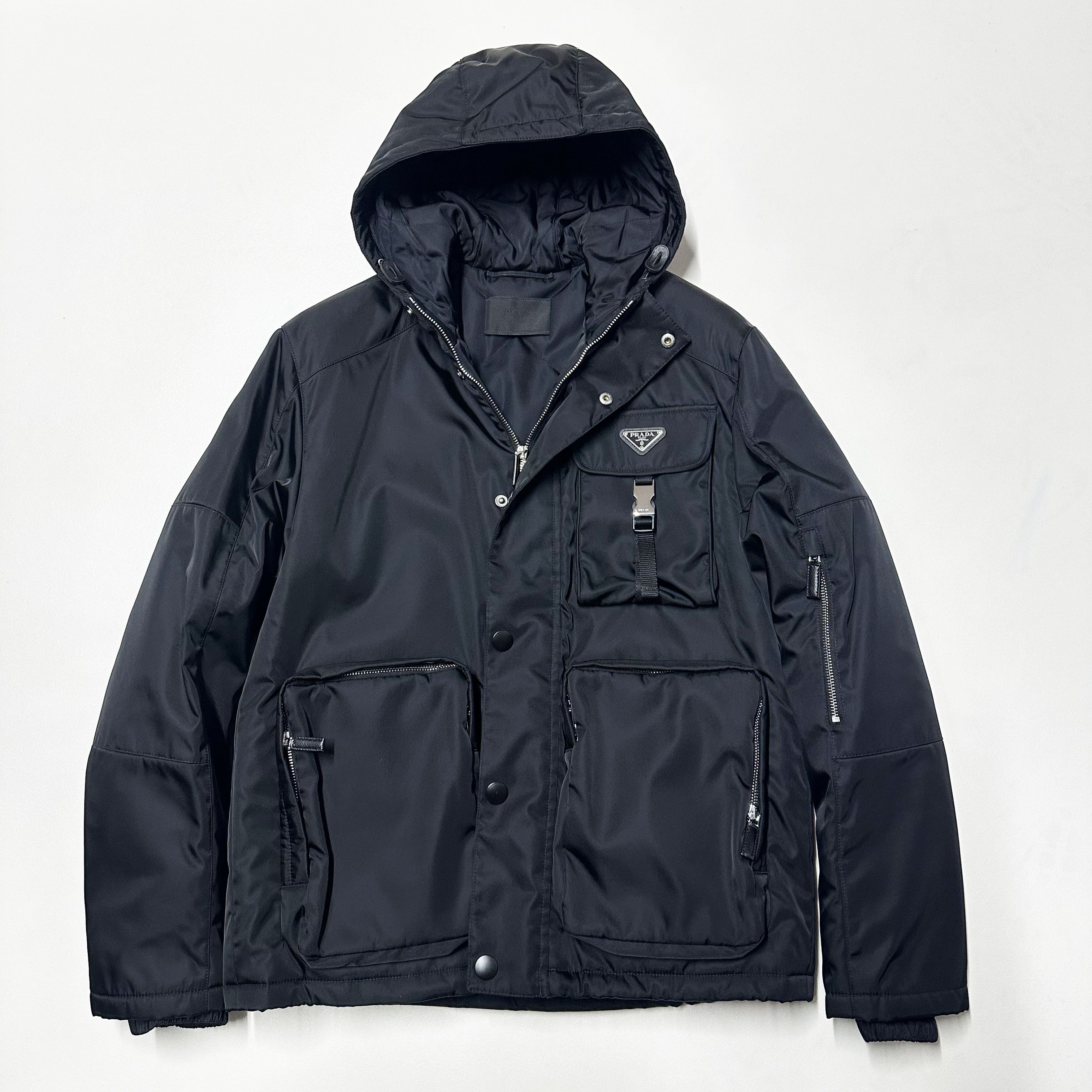 Prada Prada FW21 Re-Nylon Utility S M mens black jacket puffer Size US M / EU 48-50 / 2 - 2 Thumbnail