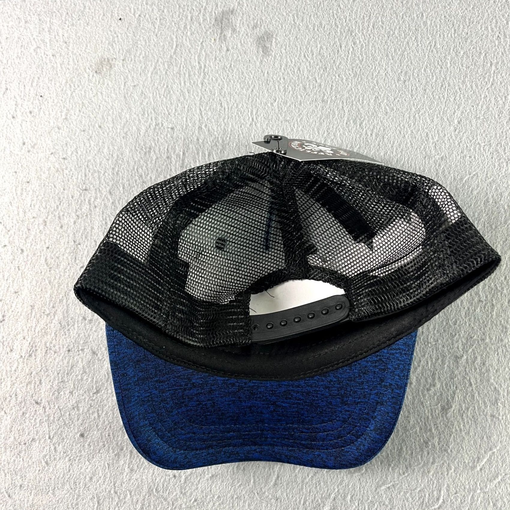 Affliction Affliction Hat Blue Black Trucker Adjustable Snapback Embroidered Adult NEW Cap Mens One Size Style: Trucker Hat Color: Blue Size ONE SIZE - 3 Thumbnail