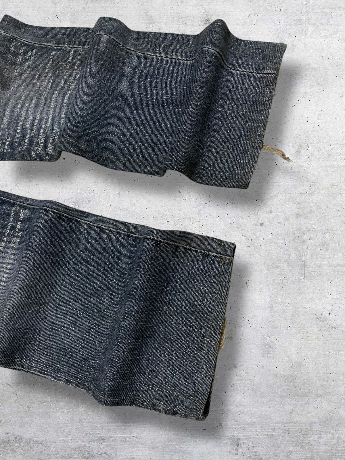 Hysteric Glamour VINTAGE IN THE ATTIC JAPAN DESIGNER 90S POEM PUNK DENIM Size US 30 / EU 46 - 4 Thumbnail