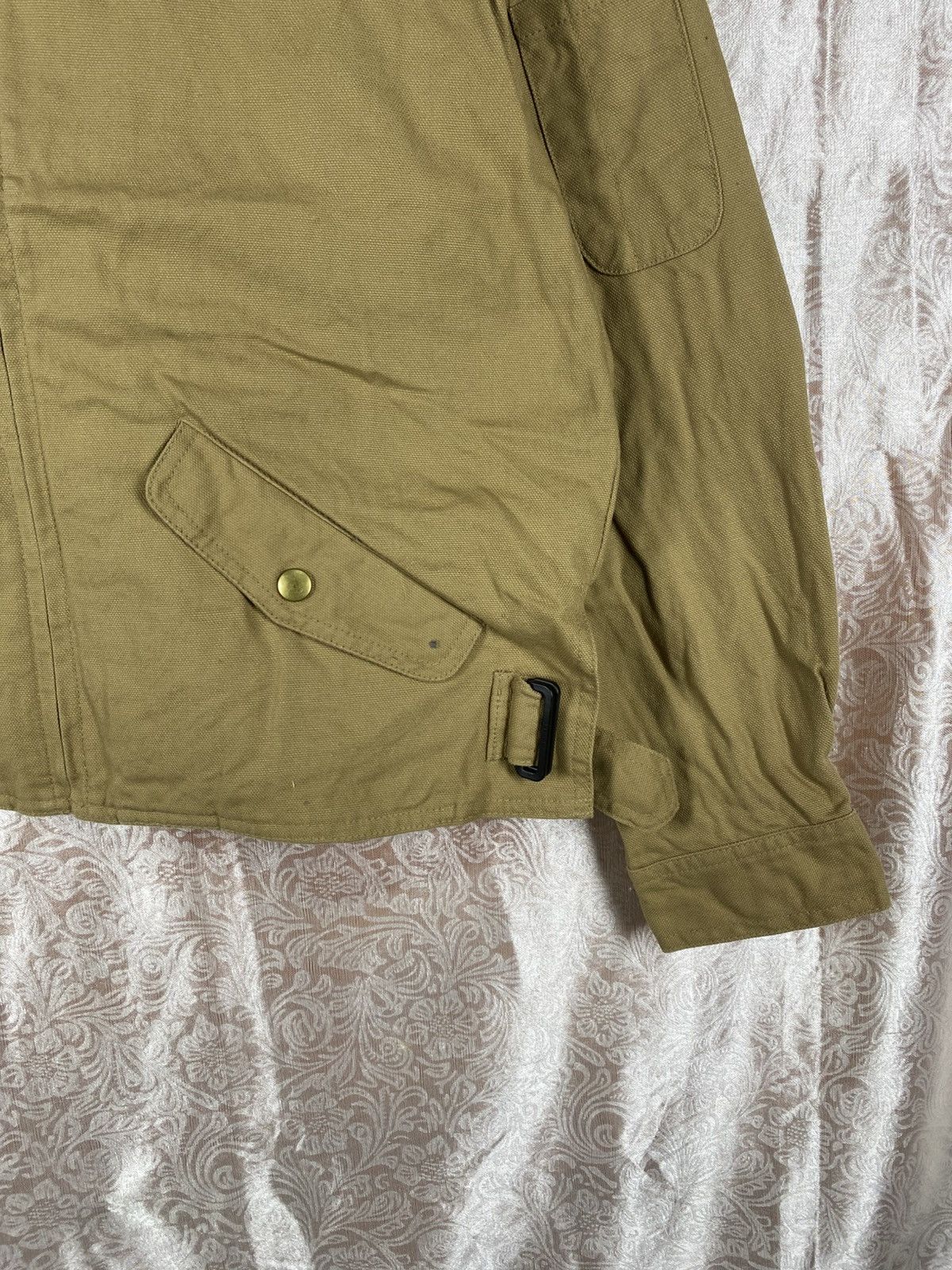 Japanese Brand Vintage Pa·Sión·GUY Khaki Utility Jacket Minimalist Zip Size US L / EU 52-54 / 3 - 8 Thumbnail