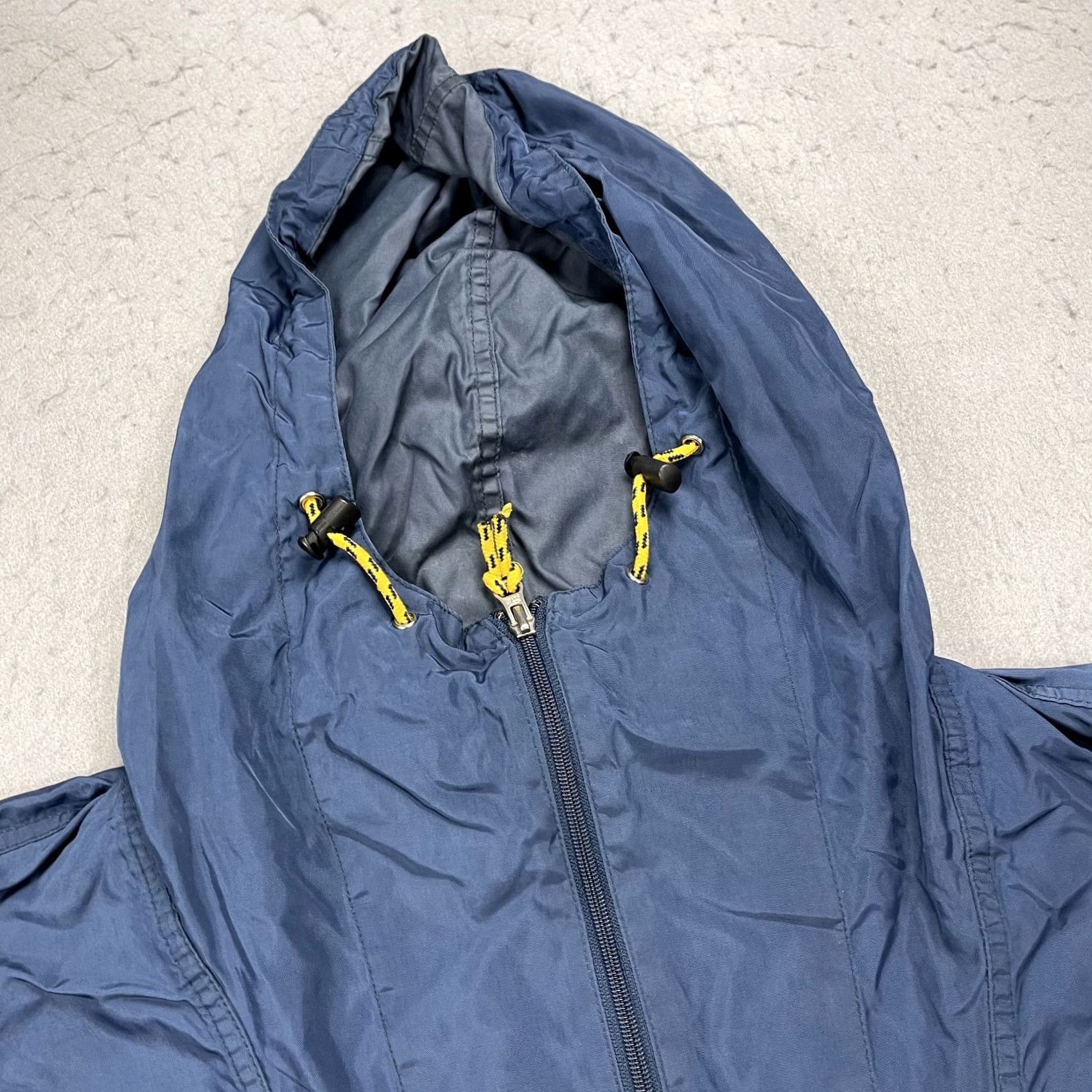Napapijri VINTAGE Napapijri Geographic Jacket Mens 2XL Blue Anorak Hooded Zip Flag Logo Size US XXL / EU 58 / 5 - 6 Thumbnail