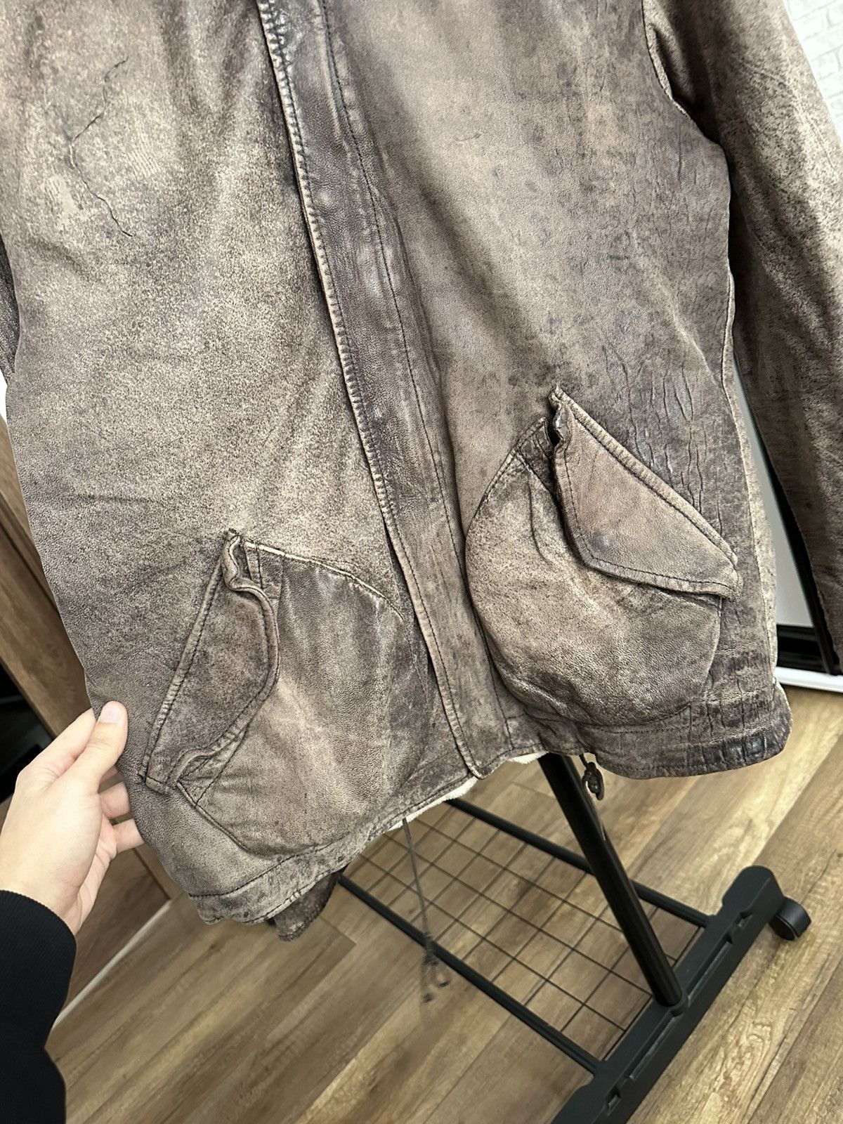 Giorgio Brato Giorgio Brato Leather Zip Jacket Vintage Size US M / EU 48-50 / 2 - 8 Thumbnail