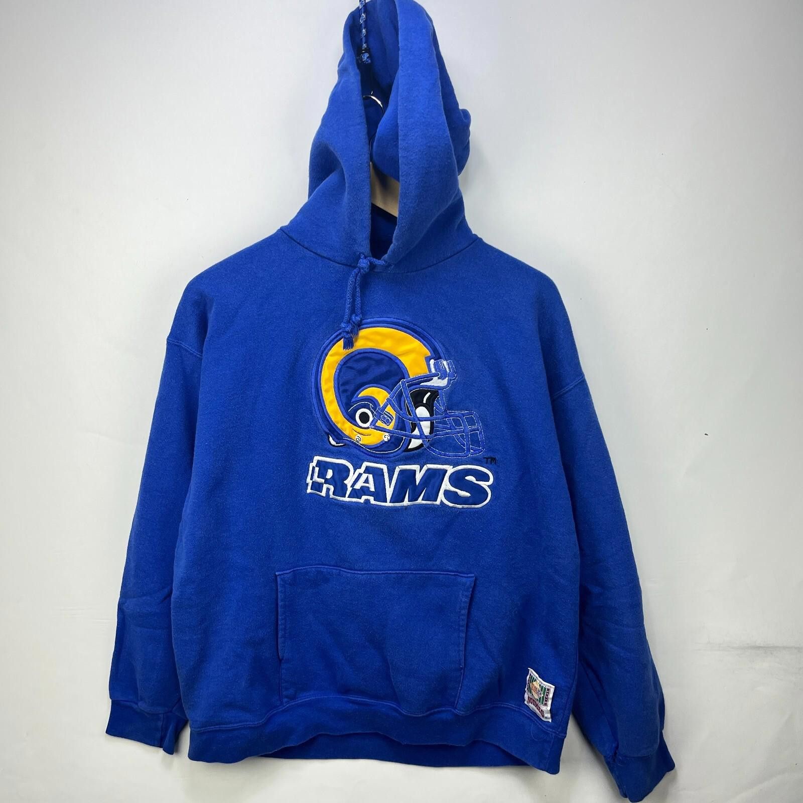 Nutmeg Vintage 90s Los Angeles Rams Nutmeg Hoodie Large Size ONE SIZE - 1 Thumbnail