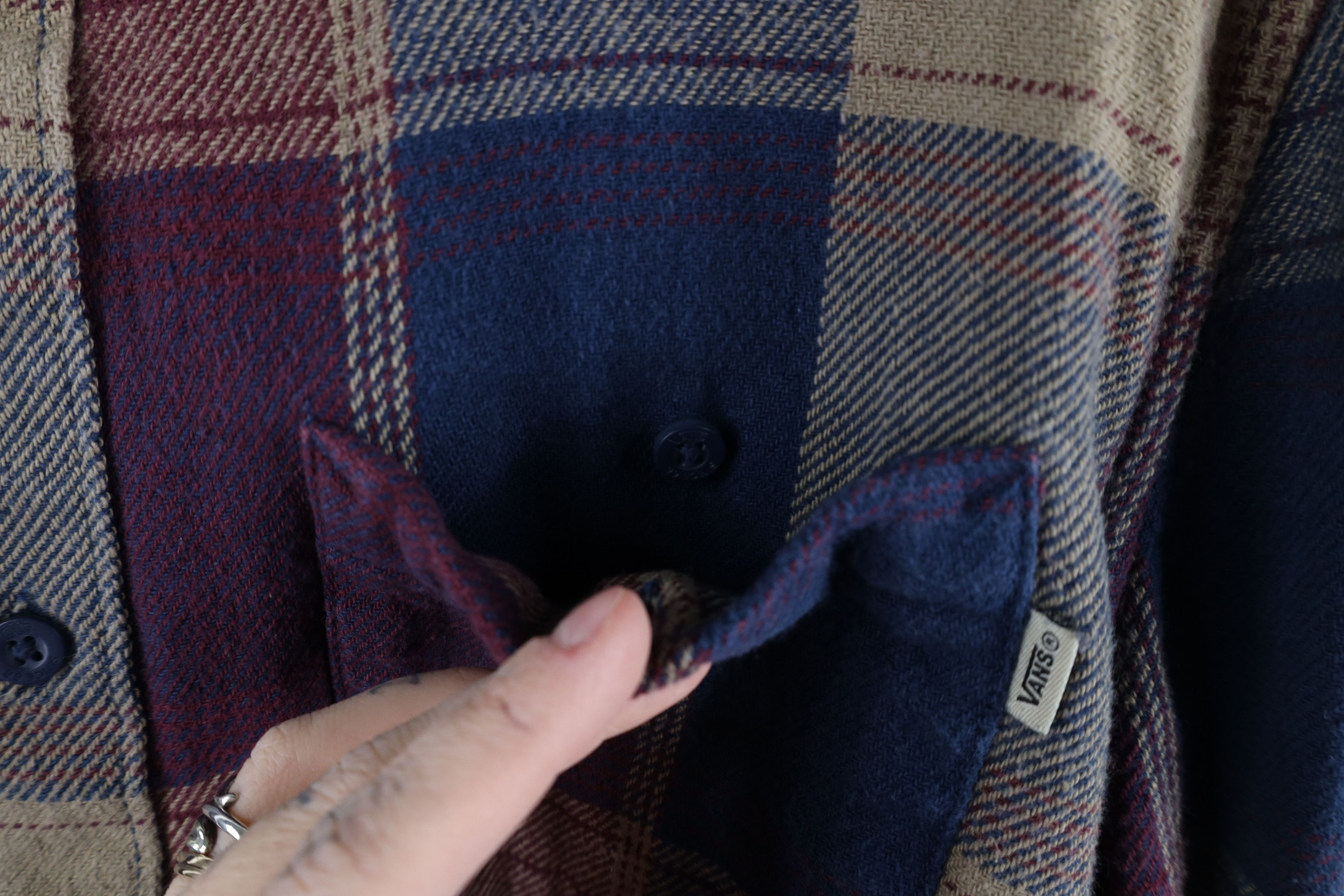 Vans × Vintage Vintage Vans Checkered Plaid Flannel Collared Button Shirt Size US M / EU 48-50 / 2 - 5 Thumbnail