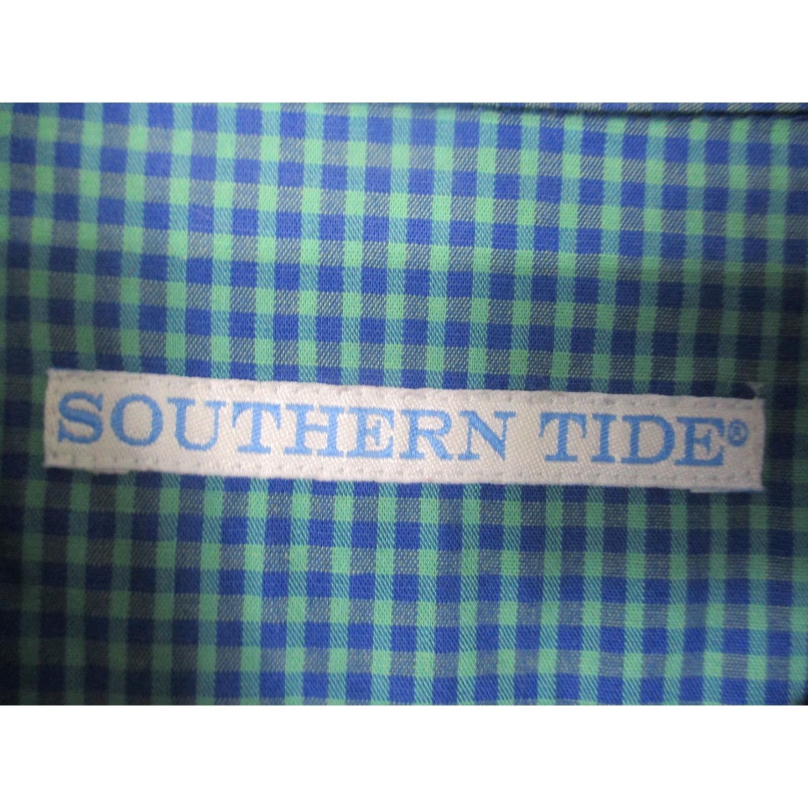 Southern Tide Southern Tide Shirt Mens XL Blue Green Gingham Button Down Skipjack Long Sleeve Size US XL / EU 56 / 4 - 4 Thumbnail