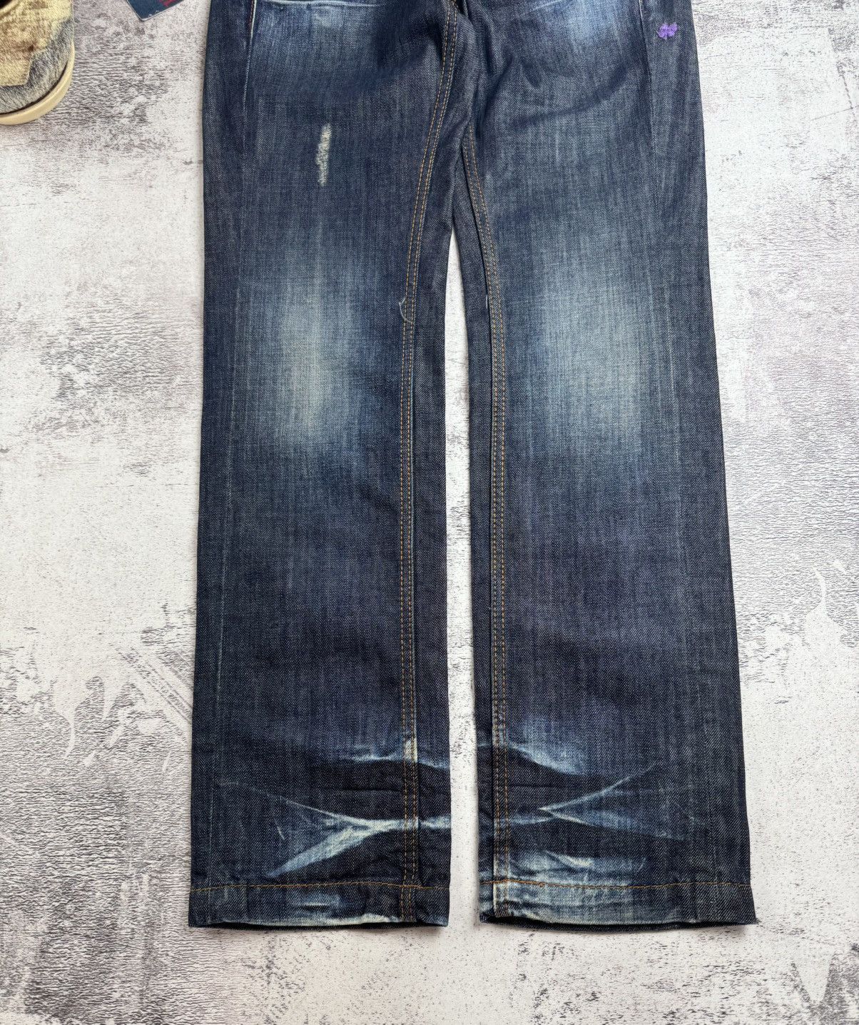 Miss Sixty × Vintage NEW Miss Sixty Karen Rap Hip Hop 00s Y2K Denim Jeans Trousers Size 32" / US 10 / IT 46 - 15 Thumbnail