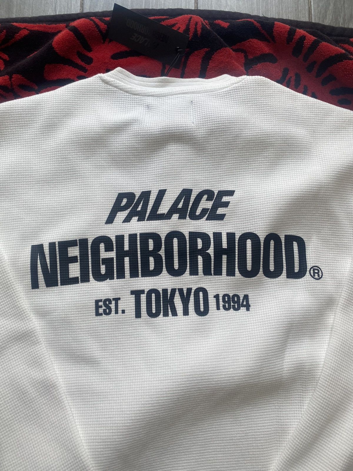 Palace Neighborhood Waffle Jersey White Medium