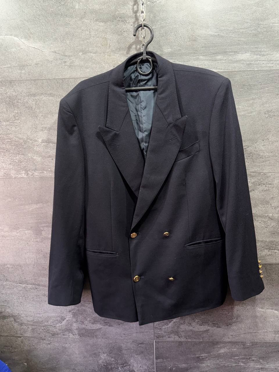 Yves Saint Laurent Yves Saint Laurent YSL Gold Button double breasted Blazer Size 40R - 1 Thumbnail