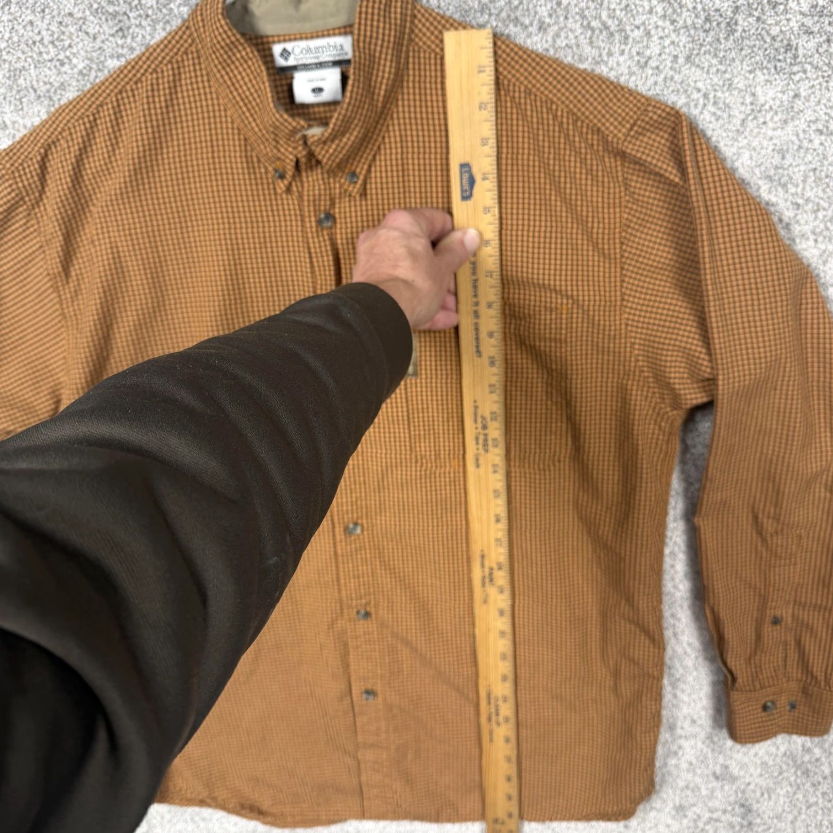 Vintage VTG Columbia Button-Down Shirt Men L Brown Orange Plaid Long Sleeve Size US L / EU 52-54 / 3 - 2 Thumbnail