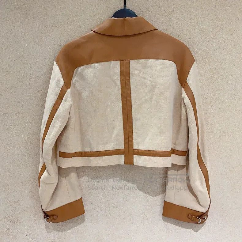 Hermes Hermes Patchwork Leather Jacket - Women's Size XS / US 0-2 / IT 36-38 - 3 Thumbnail