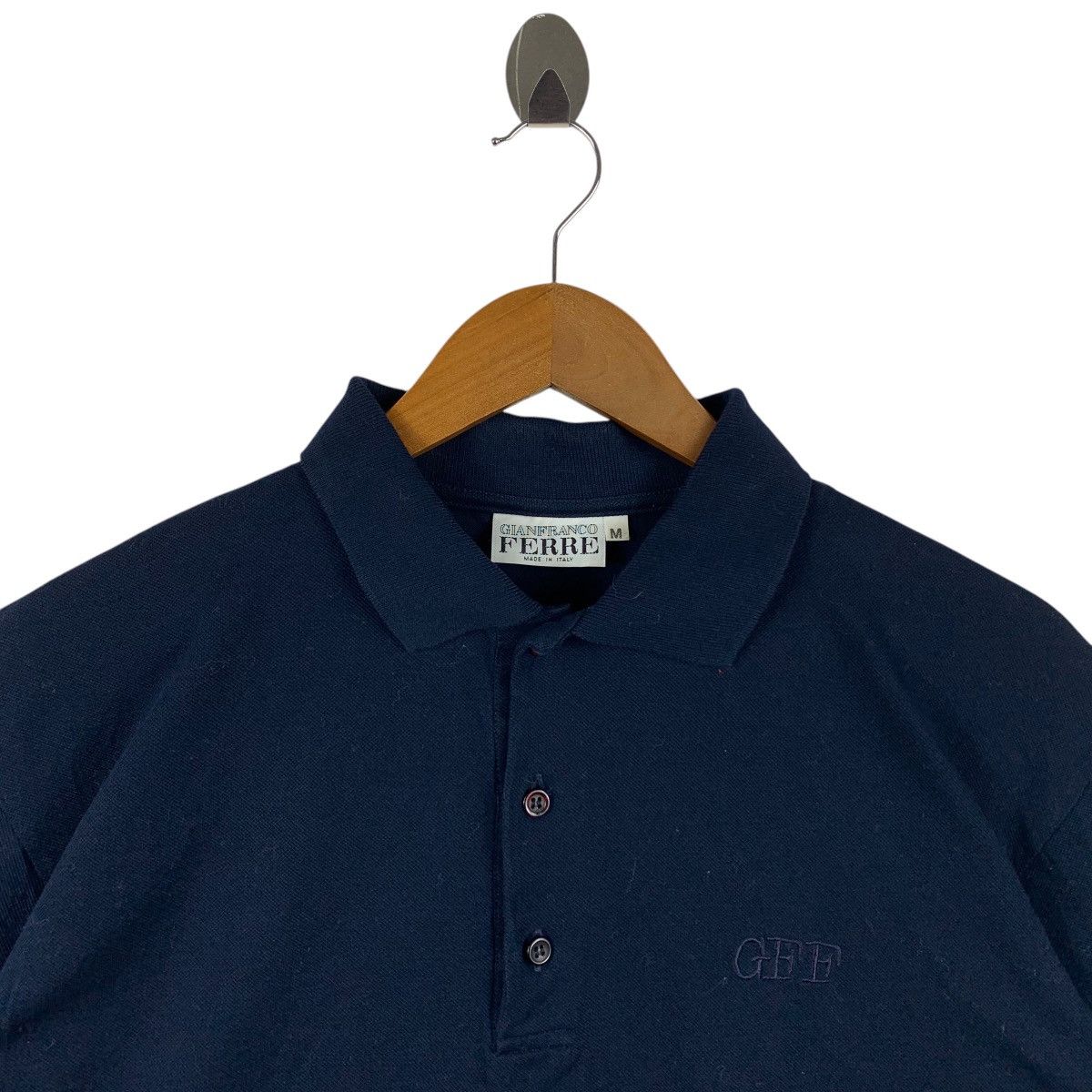 Gianfranco Ferre Vintage 90s GIANFRANCO FERRE small logo embroidery polo tee Size US M / EU 48-50 / 2 - 2 Thumbnail