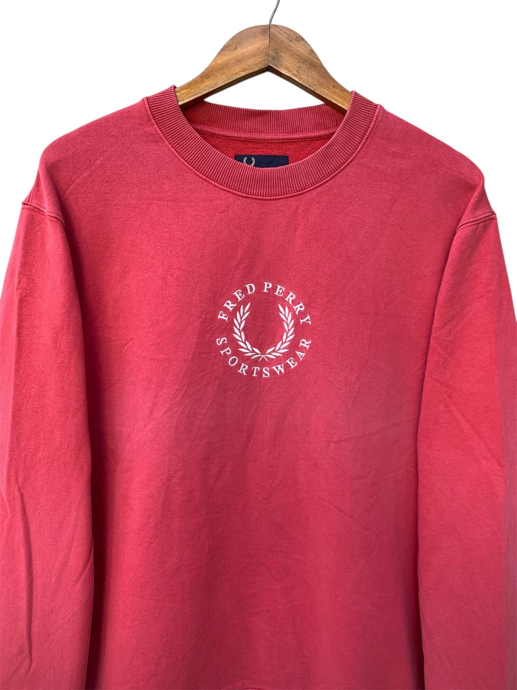 Fred Perry × Vintage Vintage Fred Ferry Red Sweatshirt Size US M / EU 48-50 / 2 - 3 Thumbnail