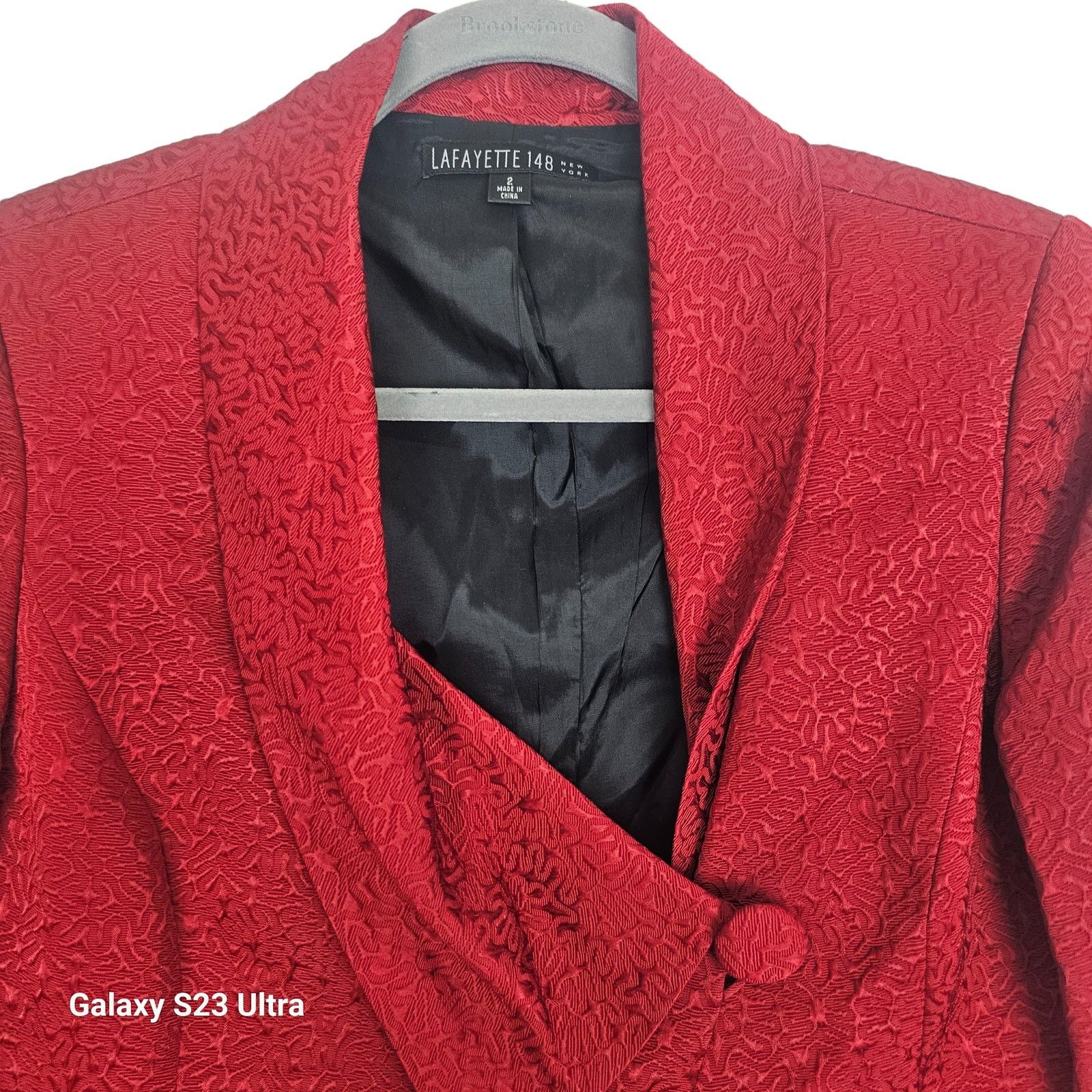 Lafayette 148 Lafayette 148 Womens Crop Blazer Size 2 Textured Holiday Size XS / US 0-2 / IT 36-38 - 2 Thumbnail