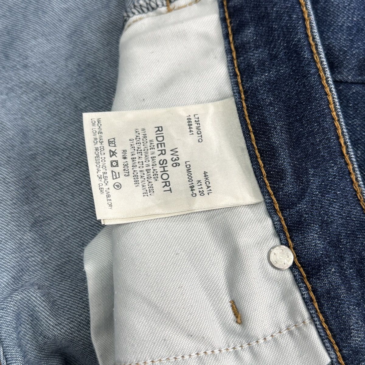 Lee Lee Rider Denim Jean Men Shorts Size W36 Size US 36 / EU 52 - 10 Thumbnail
