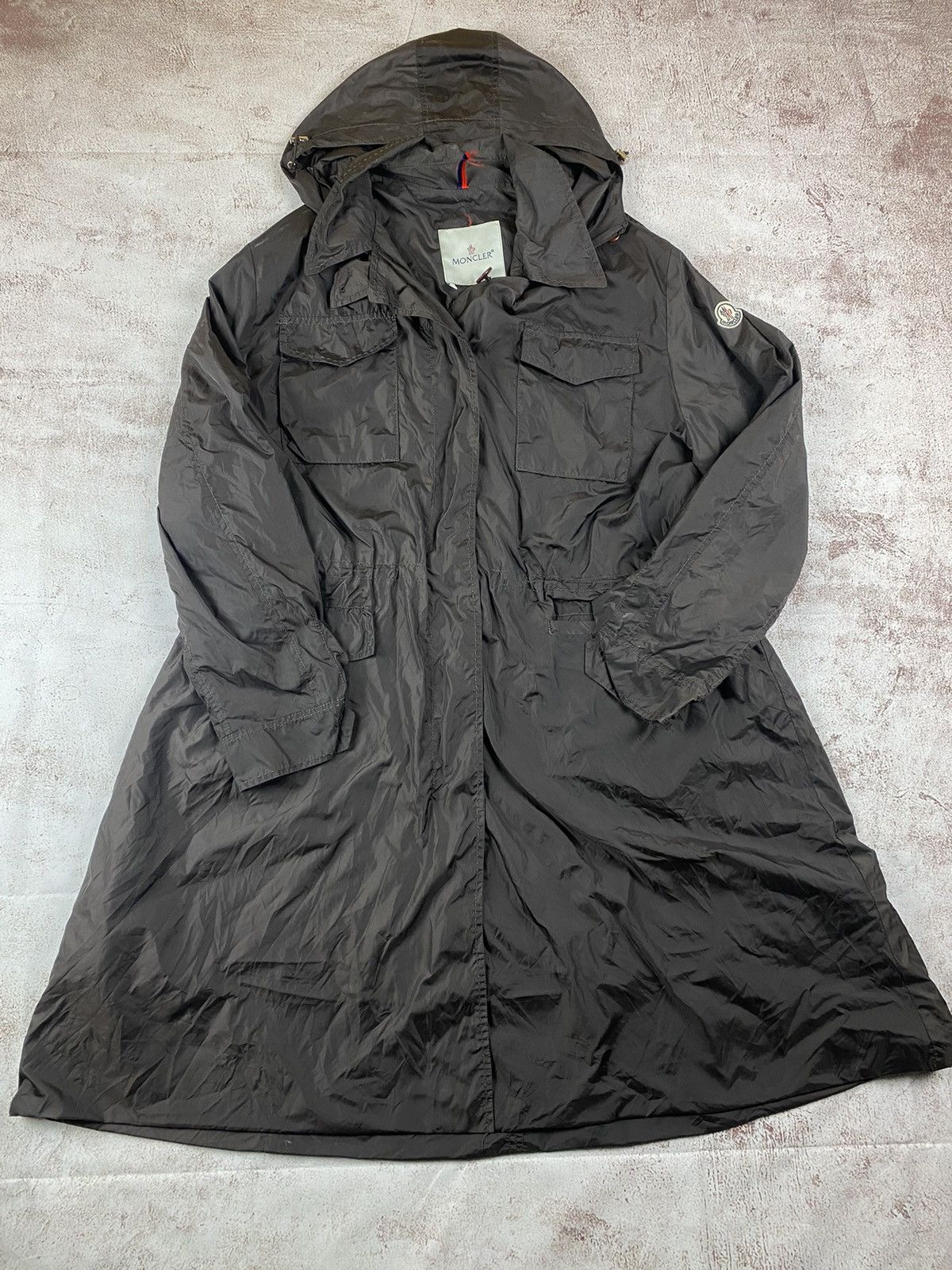 Moncler brown Long Coat rain
