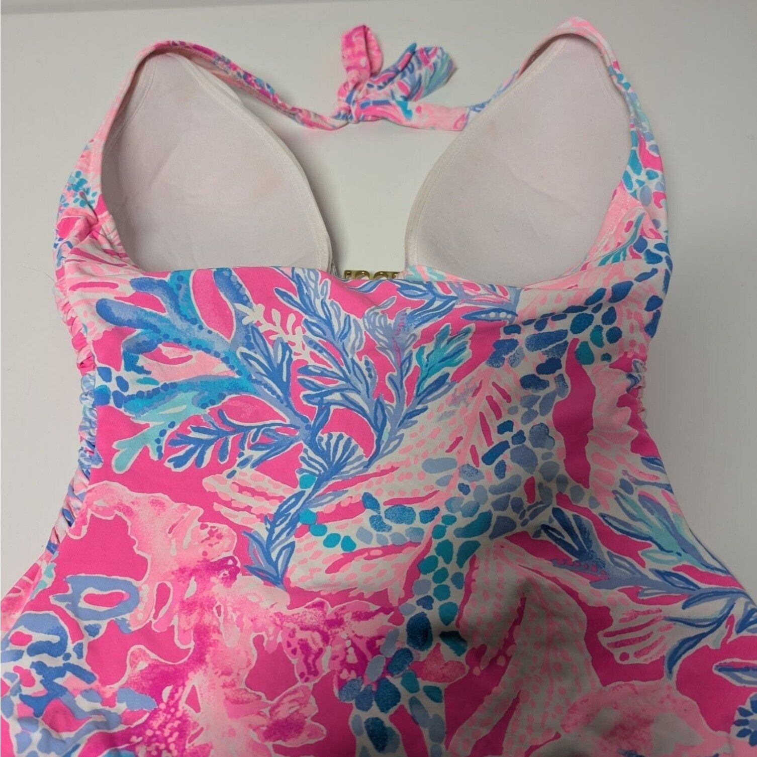 Designer Lilly Pulitzer Lanai Halter One Piece Halter Swimsuit Womens Size M / US 6-8 / IT 42-44 - 9 Thumbnail