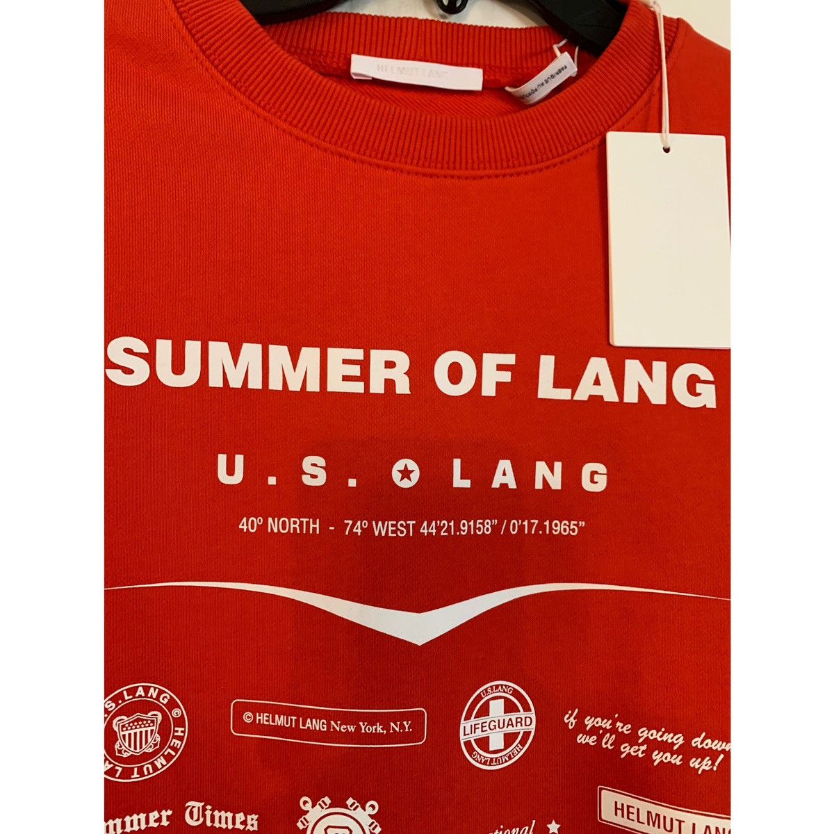 Helmut Lang HELMUT LANG BADGE CREWNECK SWEATSHIRT Size US XS / EU 42 / 0 - 4 Thumbnail
