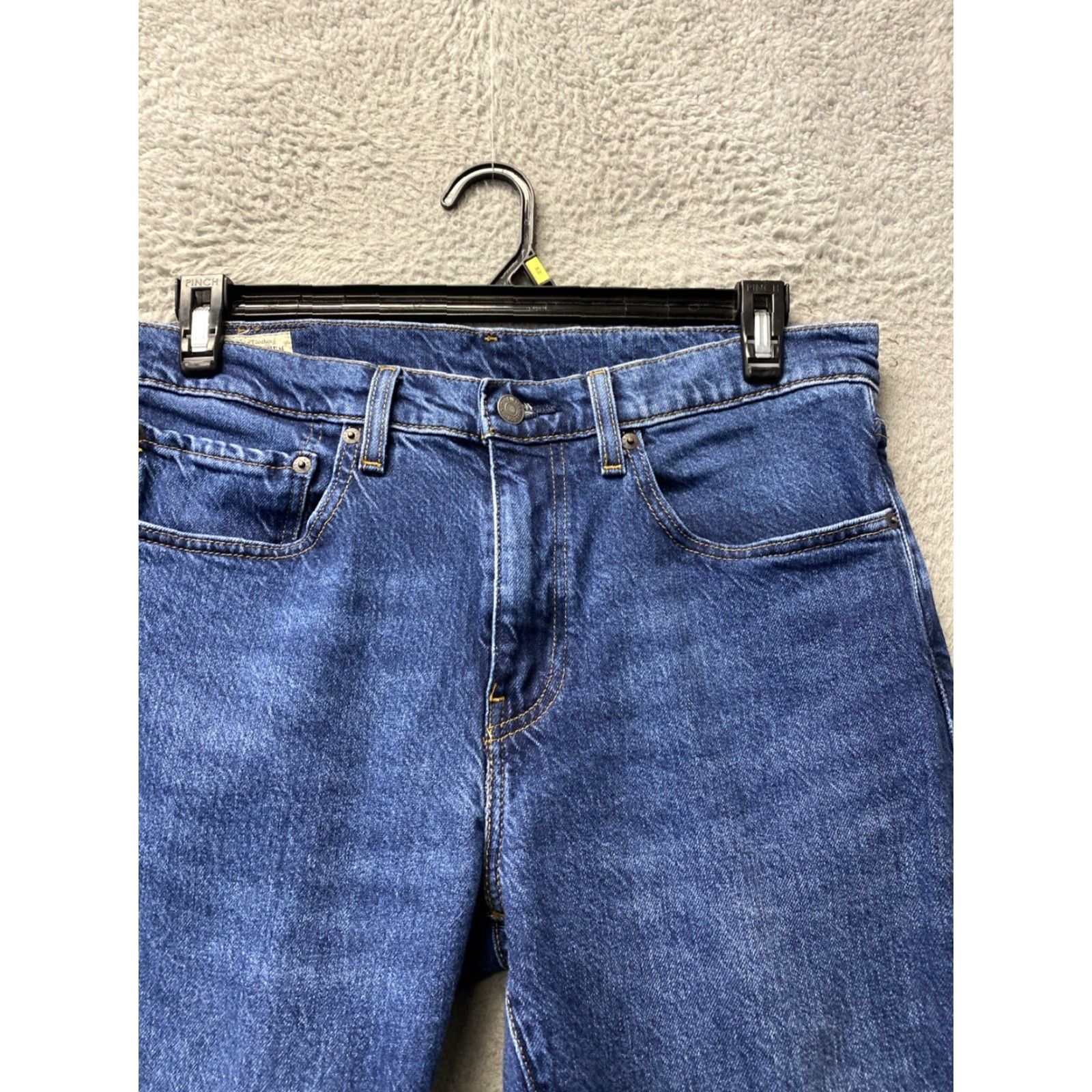 Levi's Levi's Jeans 502 Mens 34x30 Slim Straight Denim Blue Medium Wash Cotton Zip Button 5-Pocket Classic USA Men Size US 34 / EU 50 - 2 Thumbnail