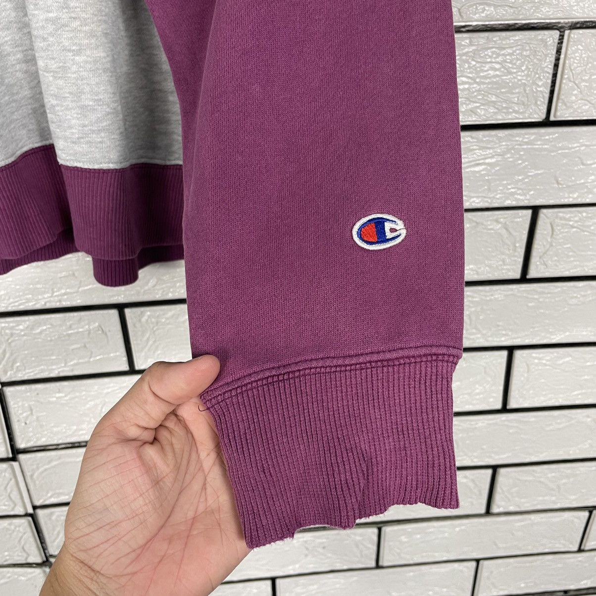 Champion Vintage Champion Two Tone Crewneck Sweatshirt Size M / US 6-8 / IT 42-44 - 9 Thumbnail