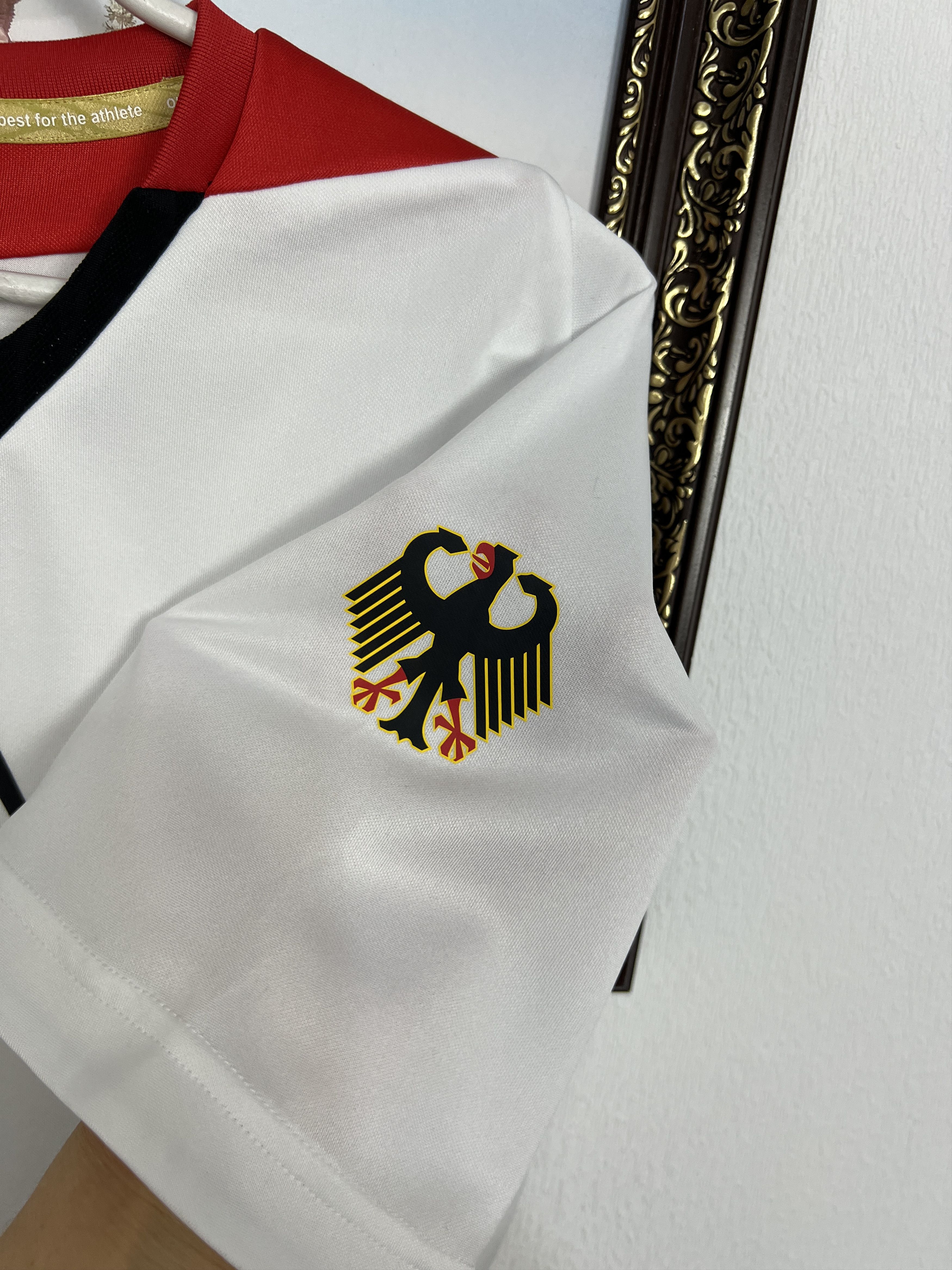 Adidas Vintage Germany Deutschland Olympic Shirt Jersey Trikot Size US L / EU 52-54 / 3 - 5 Thumbnail