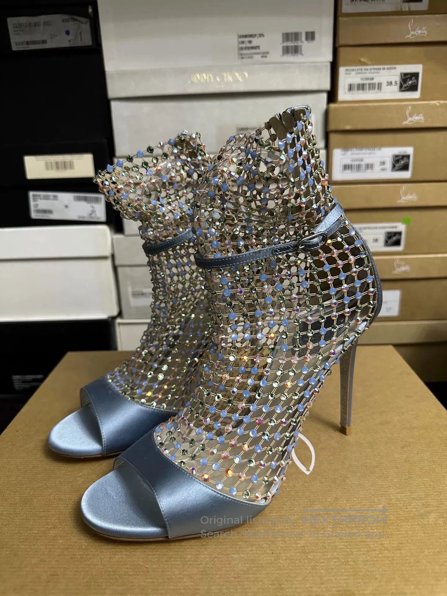 Rene Caovilla Rene Caovilla Crystal Embellished Heels. Size US 8 / IT 38 - 1 Thumbnail