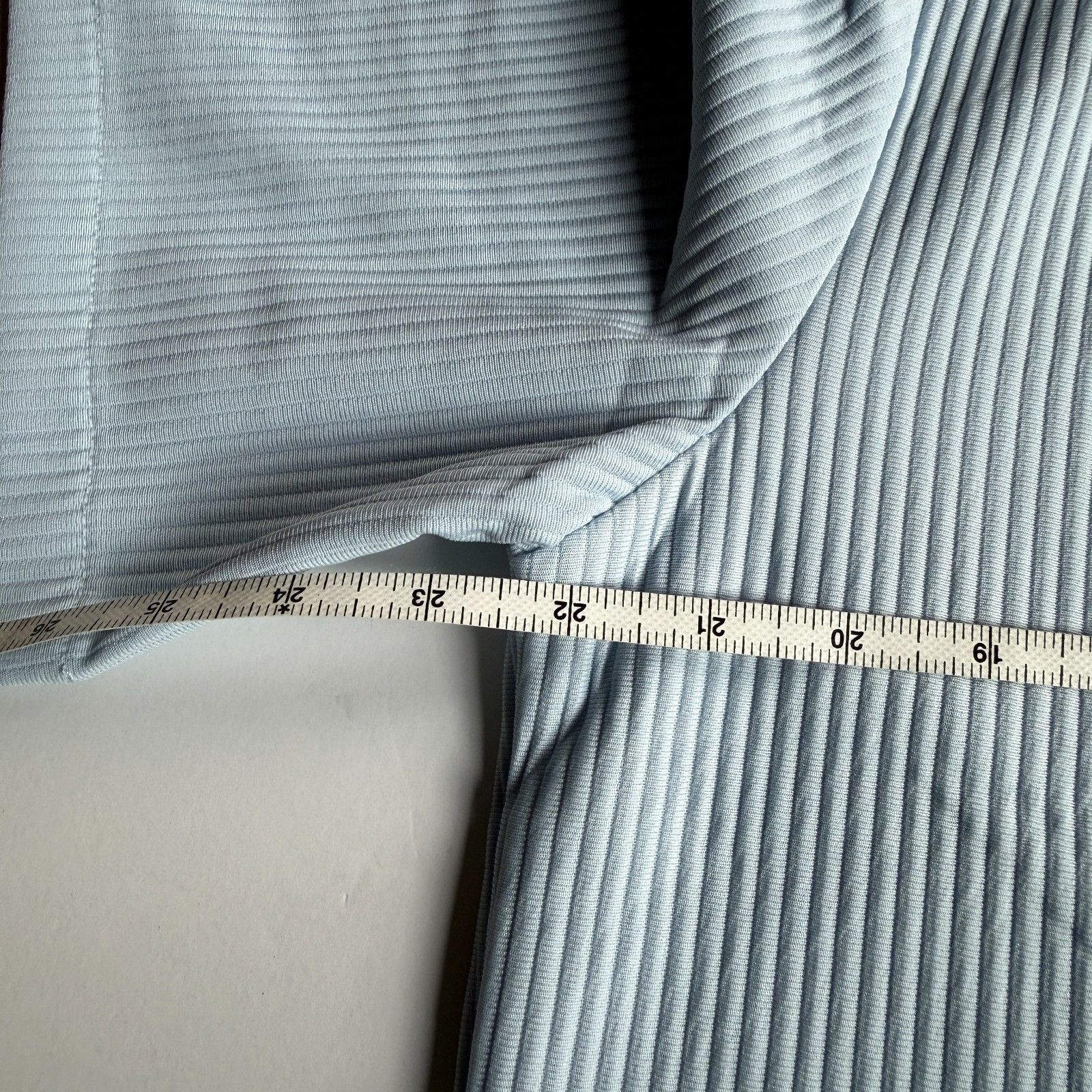 Fashion Nova NOVA MEN Baby Blue Ribbed Button-Up SS Shirt – Men's Medium Size US M / EU 48-50 / 2 - 3 Thumbnail
