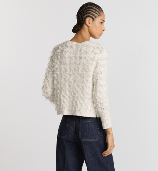 Dior o1w1db10326 514W05 Twinset Sweater in Ecru Size XS / US 0-2 / IT 36-38 - 8 Thumbnail