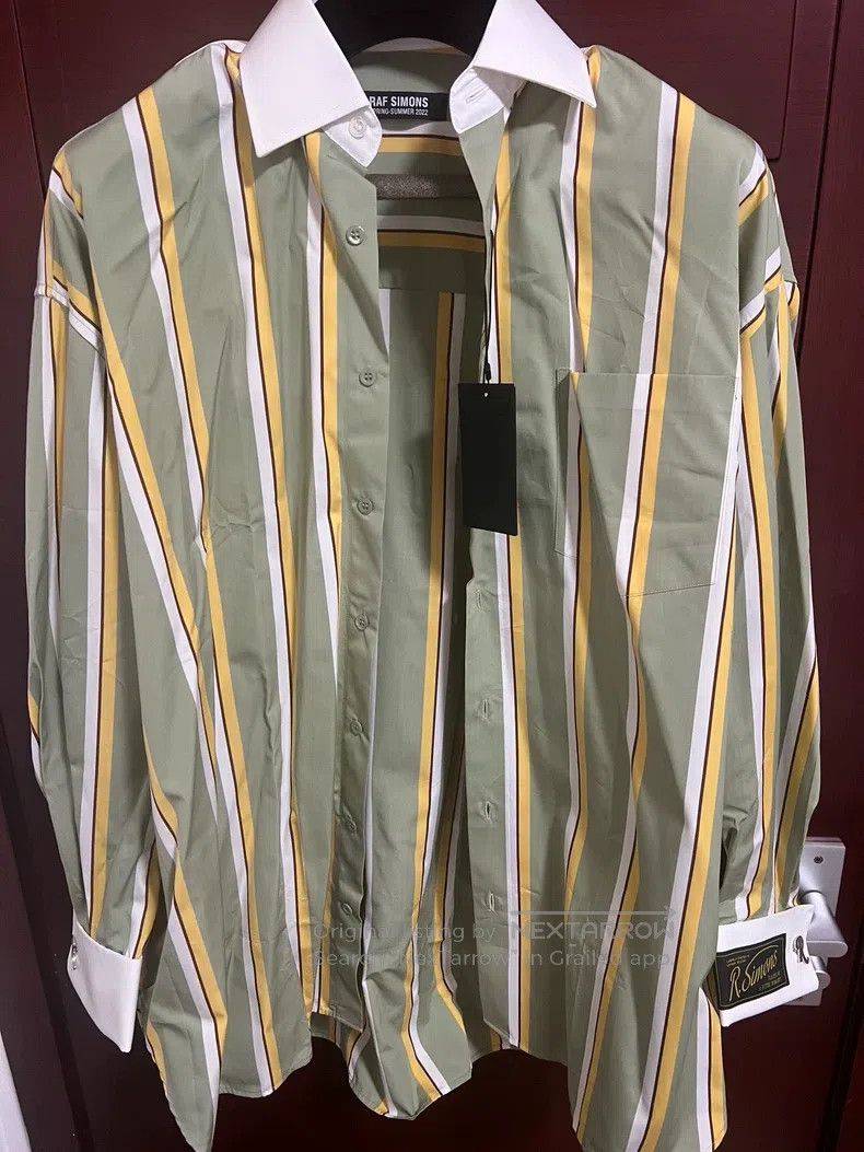 Raf Simons 22 Spring and Summer Striped Shirt