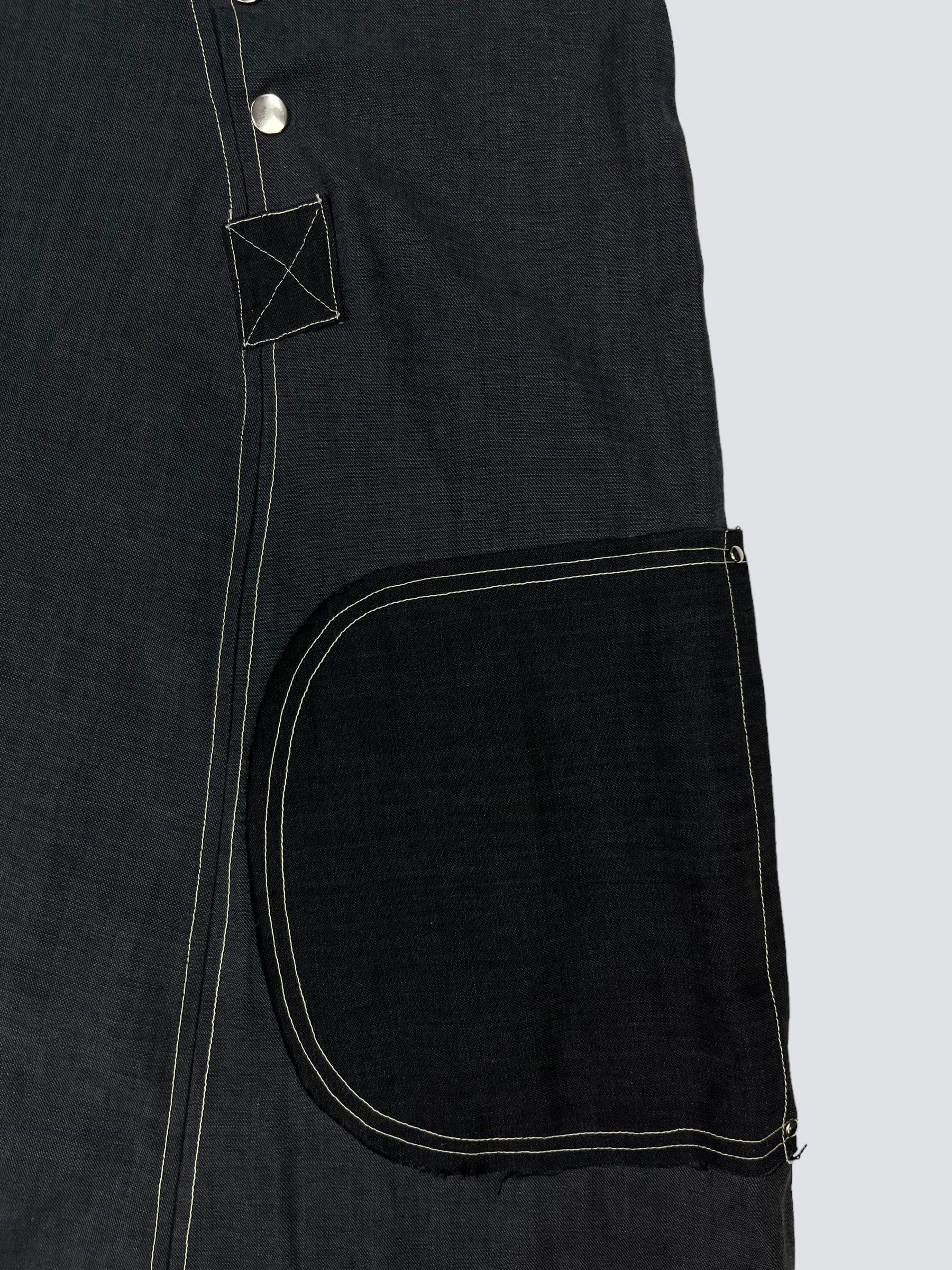 Other ARCHIVE UPCYCLE BONDAGE HEAVY PONCHO WITH NINJA HOOD № 2002 Size US XL / EU 56 / 4 - 7 Thumbnail