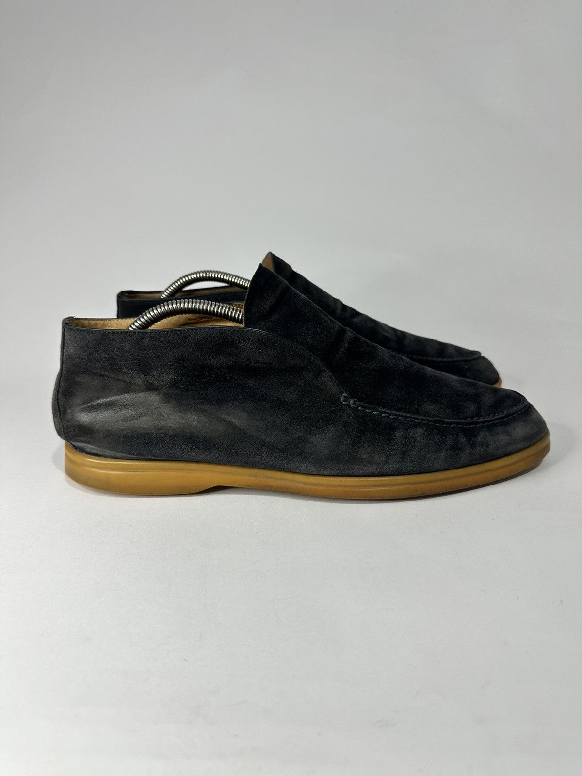 Loro Piana Loro Piana Open Walk Chukka Boots Suede in Navy Size 44 EU Size US 11 / EU 44 - 2 Thumbnail
