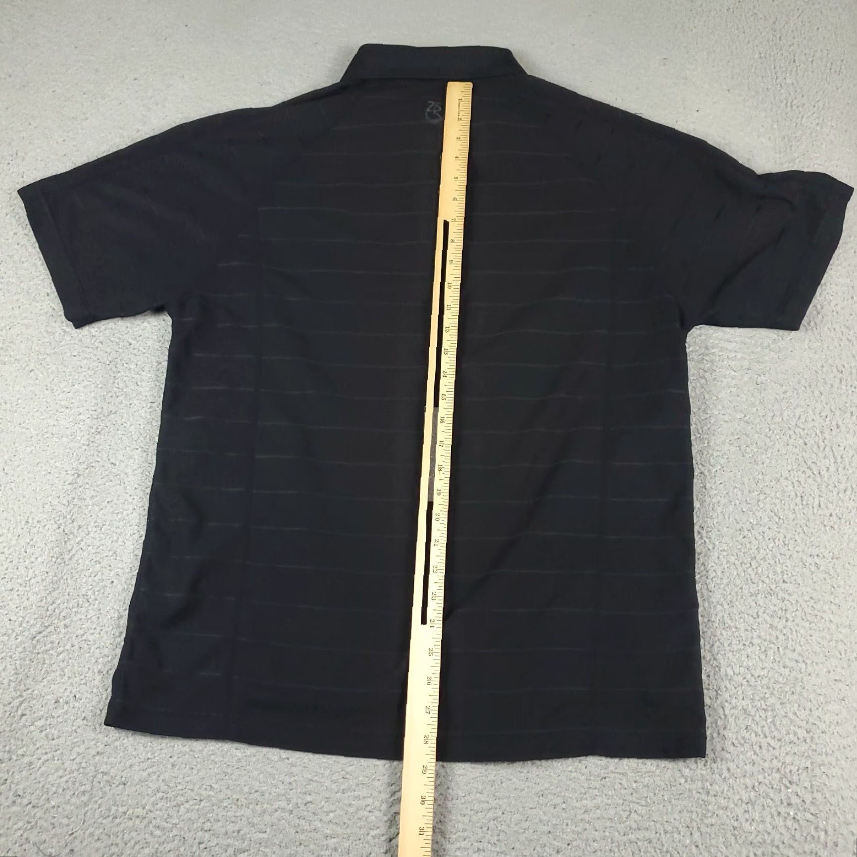 Vintage Zero Restriction Polo Shirt Mens Size Medium Black Striped Casual Short Sleeve Polo Mens Regular Black Stripe Series Size US M / EU 48-50 / 2 - 3 Thumbnail