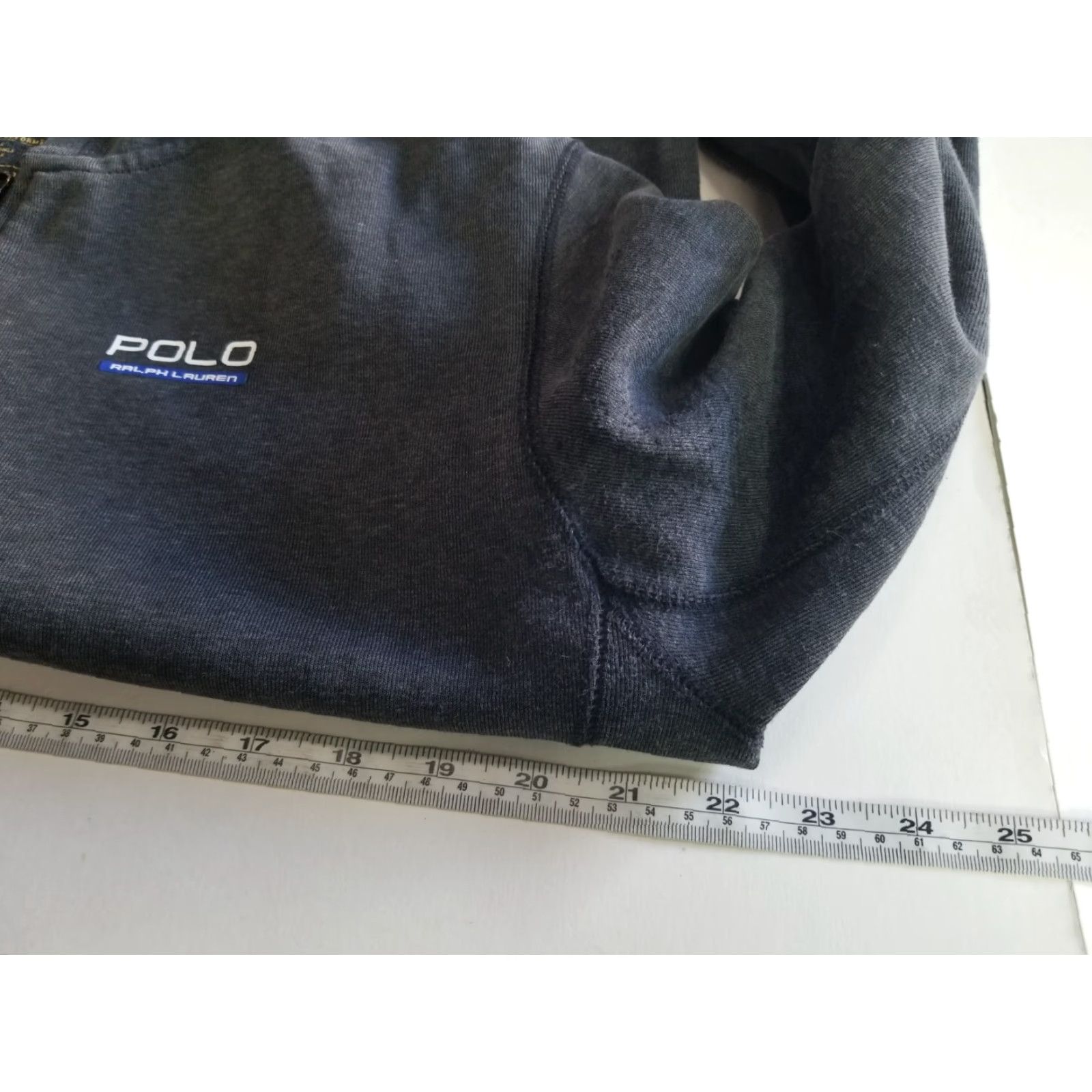 Polo Ralph Lauren Polo Ralph Lauren Hoodie Full Zip Gray Pony Logo Mens XL Distressed Knit Cotton/All Seasons Sports Regular Size XL Size US XL / EU 56 / 4 - 4 Thumbnail