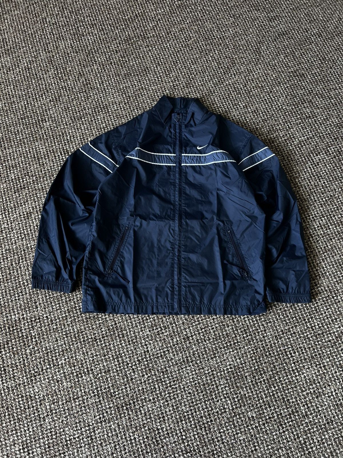 Vintage Nike Vintage Jacket Y2K Drill Mini Logo Size US S / EU 44-46 / 1 - 1 Thumbnail