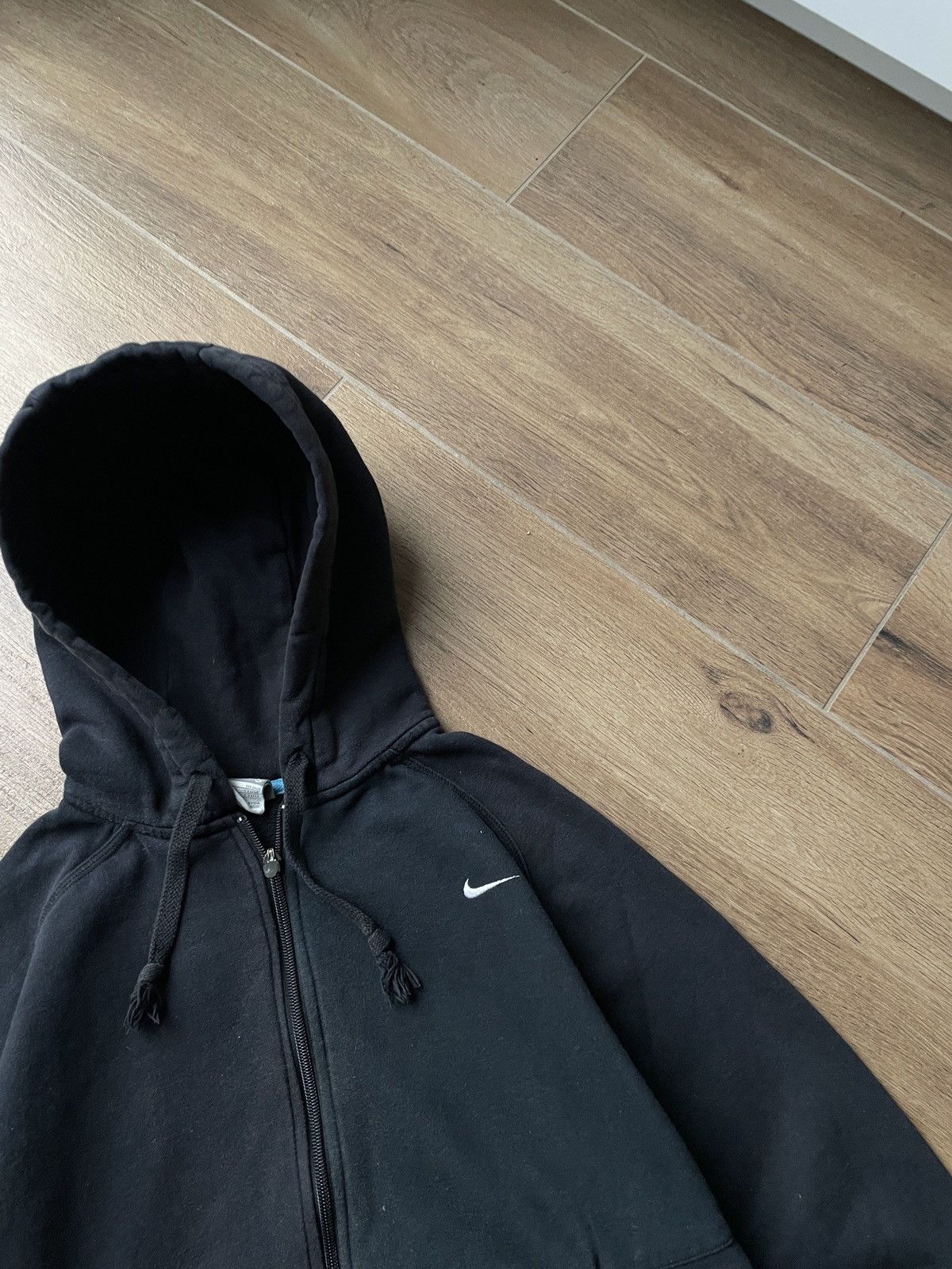 Vintage Nike Vintage Zip Hoodie Faded Swoosh Boxy Washed Japanese Size US M / EU 48-50 / 2 - 5 Thumbnail