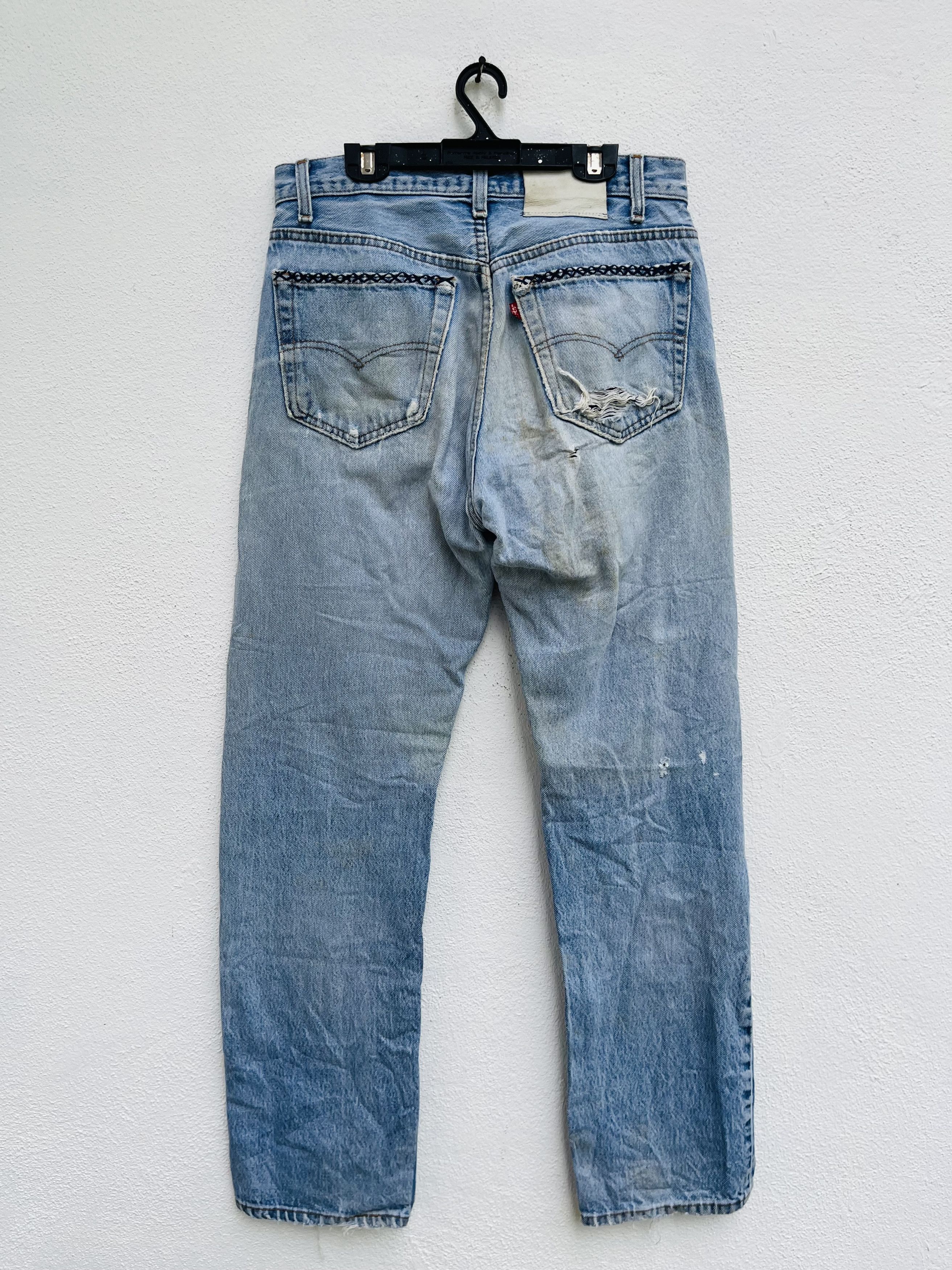 Japanese Brand × Levi's Vintage Clothing Vintage Levis Distressed Japanese Designer Style Size US 30 / EU 46 - 2 Thumbnail