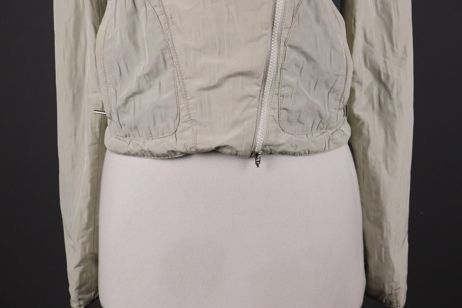 Armani Collezioni Armani Collezioni Beige Zip Cropped Jacket Size 38 Size M / US 6-8 / IT 42-44 - 3 Thumbnail