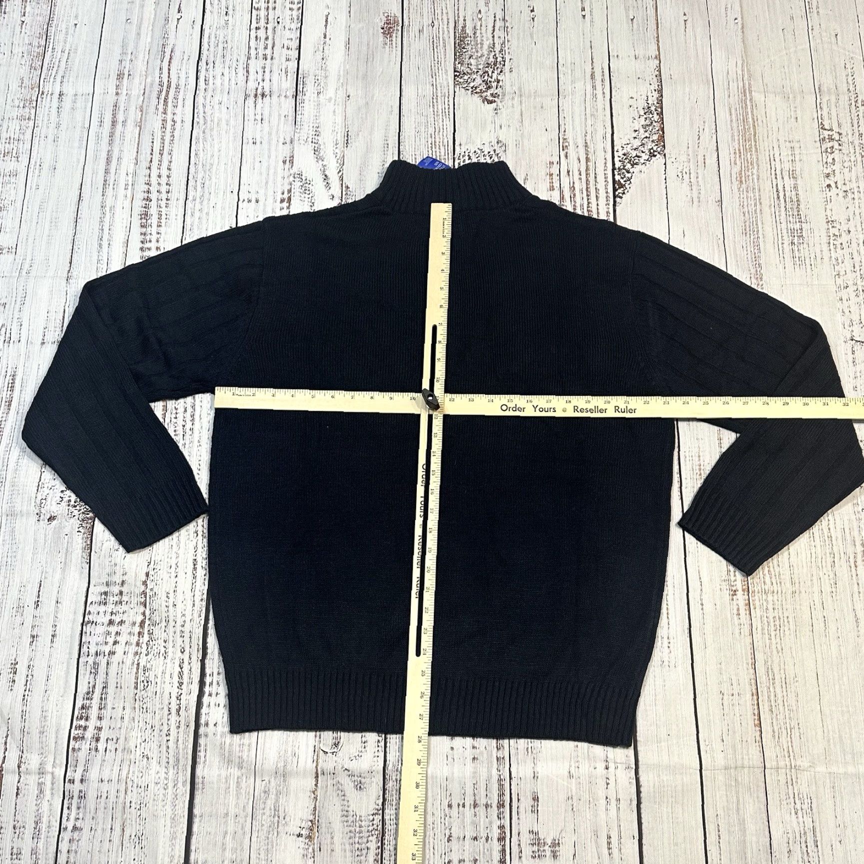 Vintage VINTAGE Blue Ocean Cable Knit 1/4 Zip Navy Sweater Cardigan Men XL Blue Ocean NWT 90s Size US XL / EU 56 / 4 - 6 Thumbnail