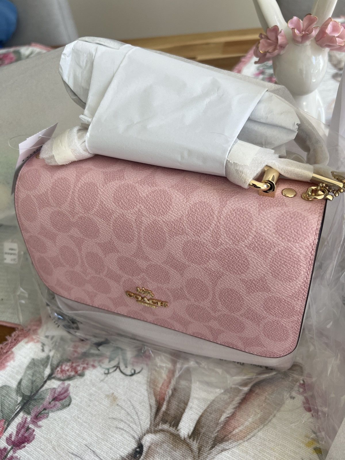 Coach Coach powder pink Klare bag heart charm 5 star seller Size ONE SIZE - 2 Thumbnail