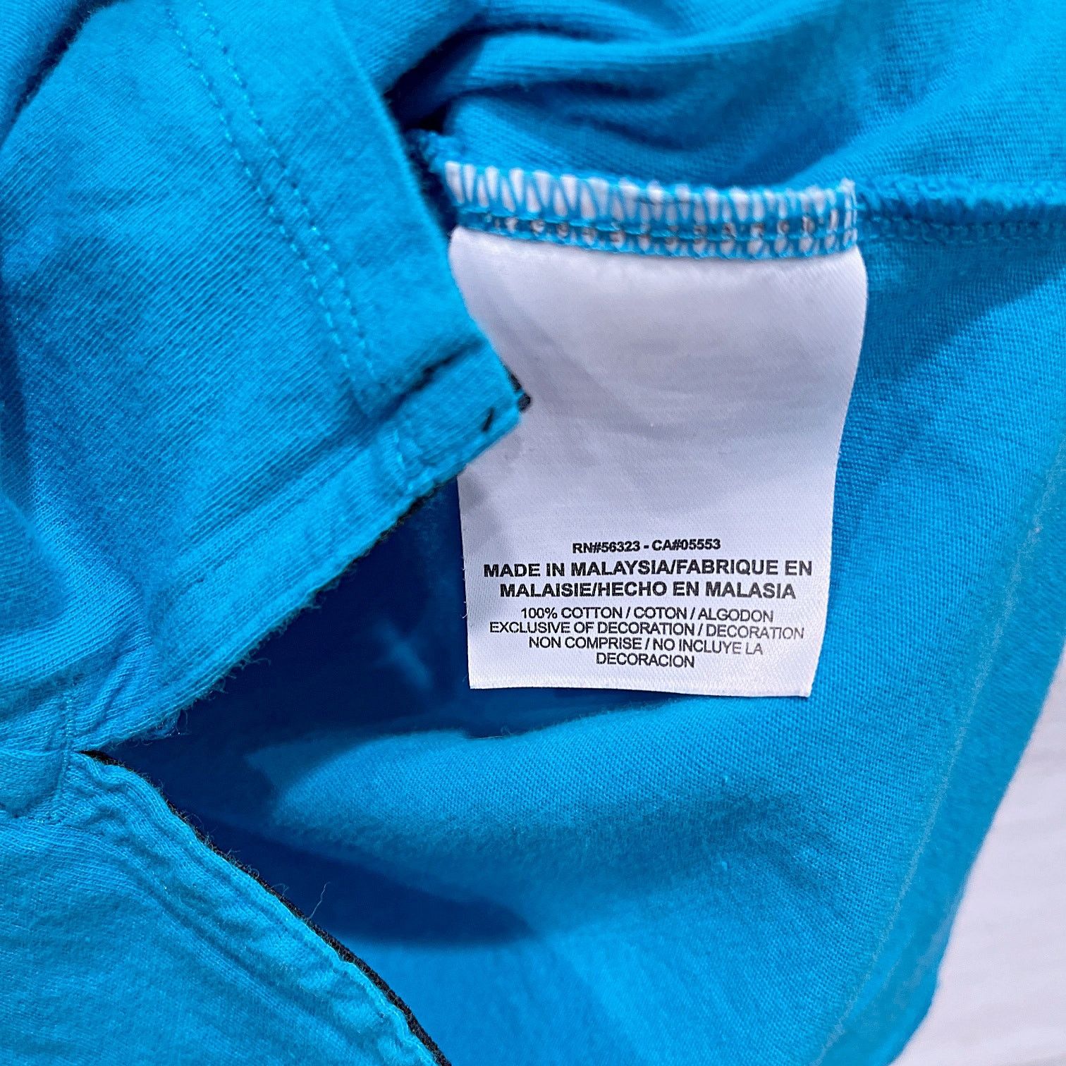 Nike CAROLINA PANTHERS Logo Raglan Tee Womens XS Size XS / US 0-2 / IT 36-38 - 7 Thumbnail