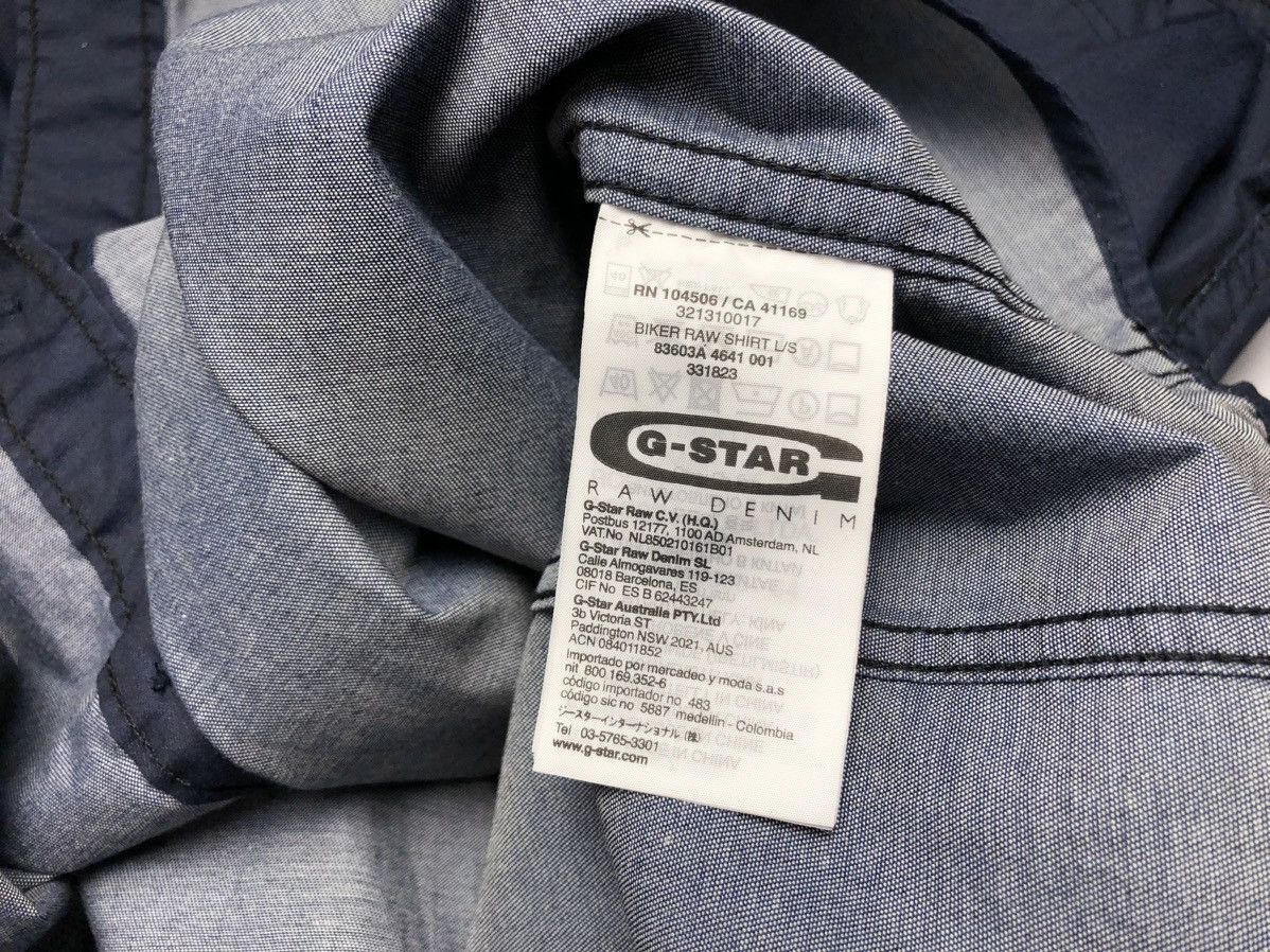 G-Star G Star Raw denim biker shirt Size US M / EU 48-50 / 2 - 6 Thumbnail