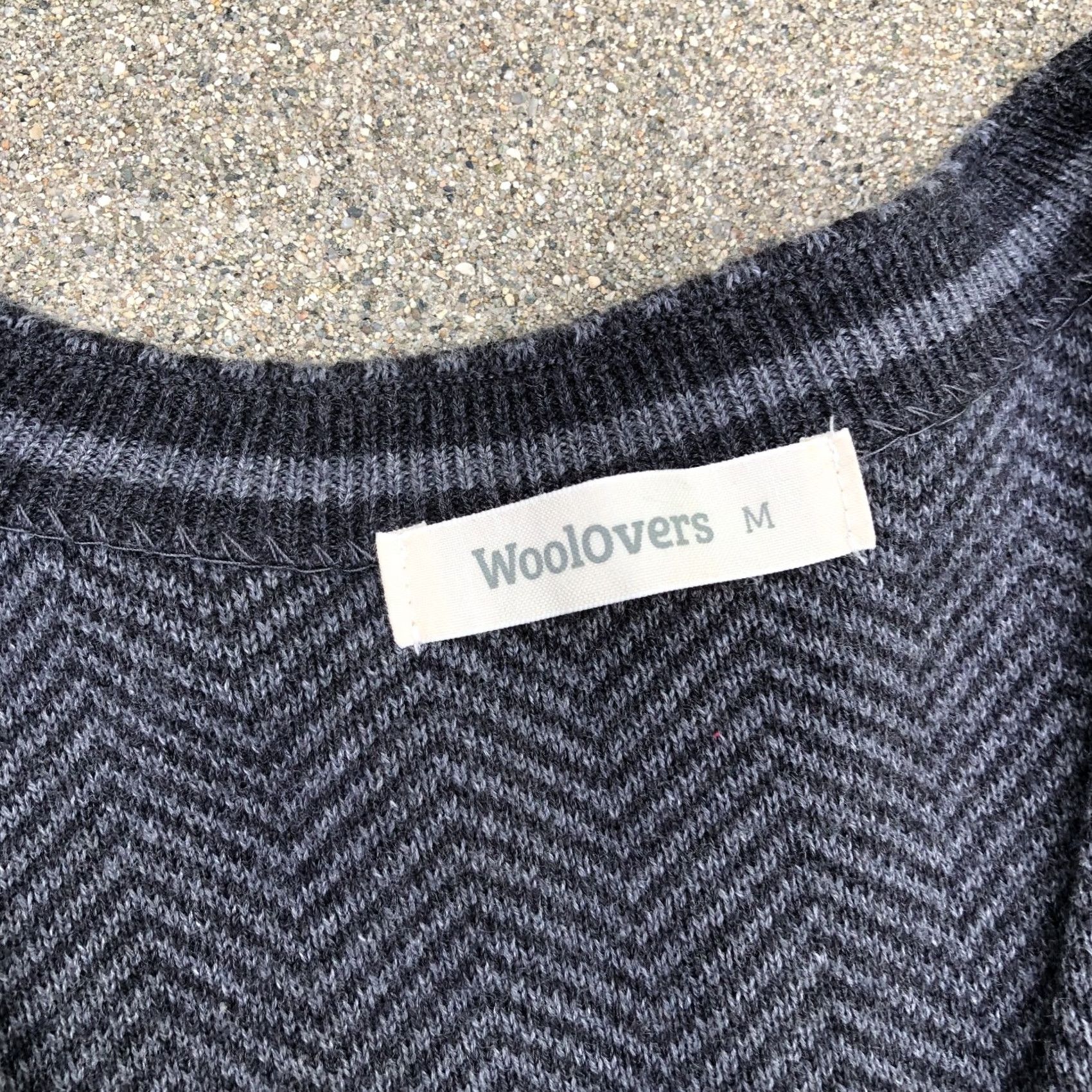 Vintage WOOLOVERS Sweater Vest Men's MED Grey Cotton Cashmere Blend Herringbone Button Size US M / EU 48-50 / 2 - 4 Thumbnail