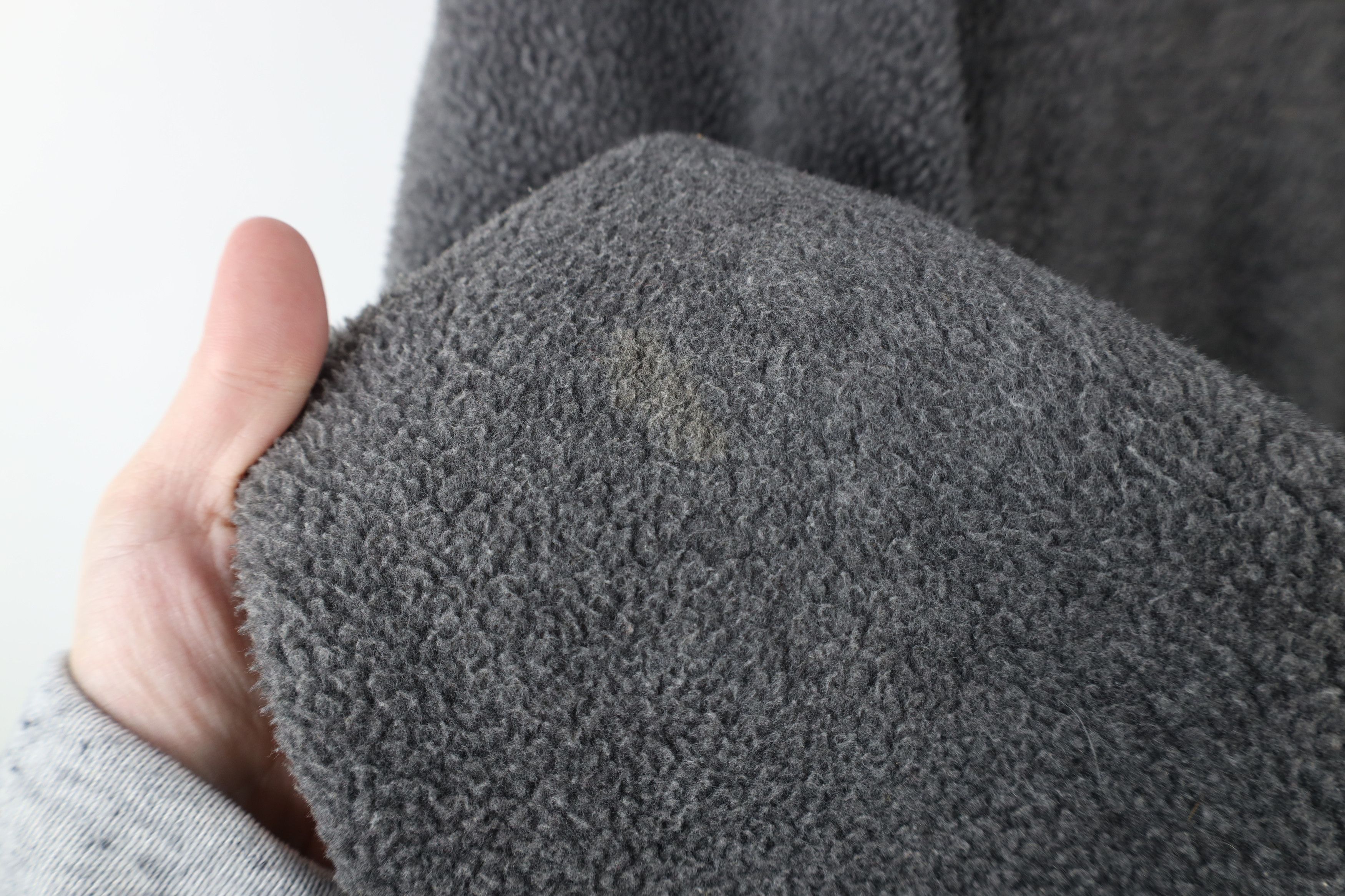 Lands' End × Vintage Vintage 90s Lands End Blank Fleece Full Zip Jacket Gray USA Size US L / EU 52-54 / 3 - 4 Thumbnail