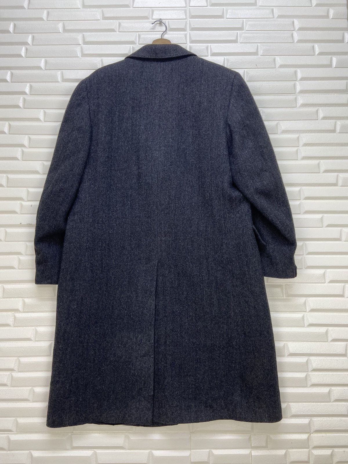 Holt Renfrew Pure Virgin Wool Holt Renfrew Herringbone Overcoat Size US M / EU 48-50 / 2 - 4 Thumbnail