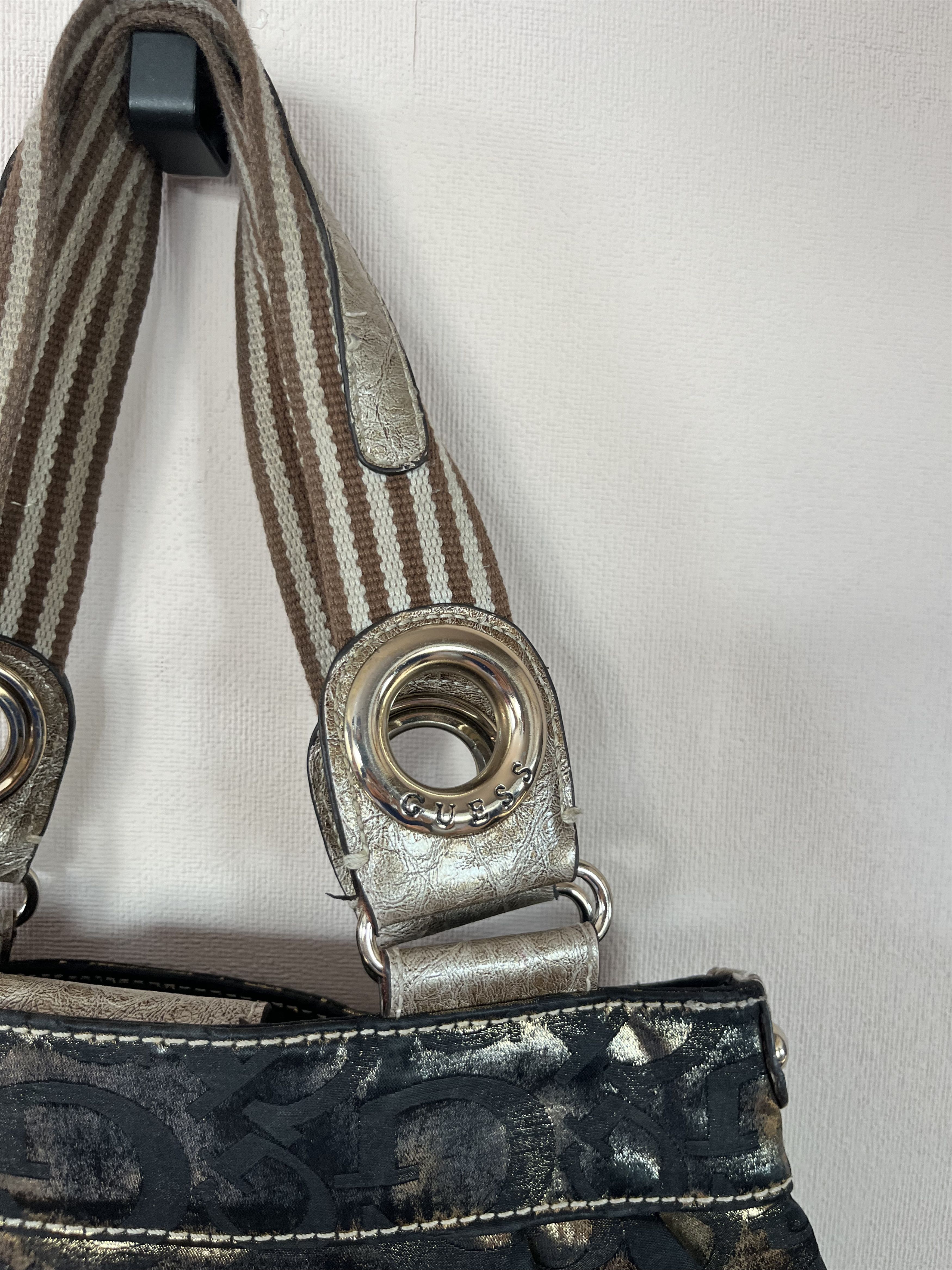 Guess Vintage Bag GUESS Y2K Style Monogram Multi Logo Metal Size ONE SIZE - 10 Thumbnail
