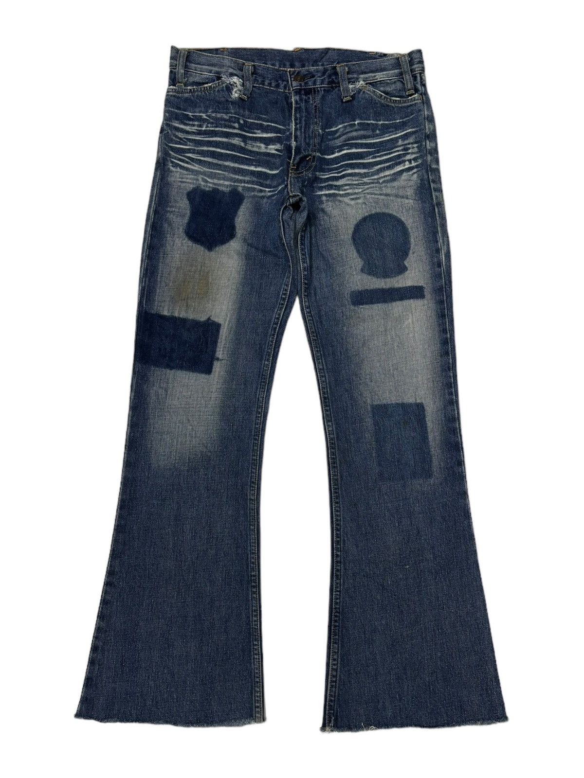Levi's × Vintage 🔥Vintage Levis 646 Orange Tab Flare Jeans Distressed Denim Size US 32 / EU 48 - 2 Thumbnail